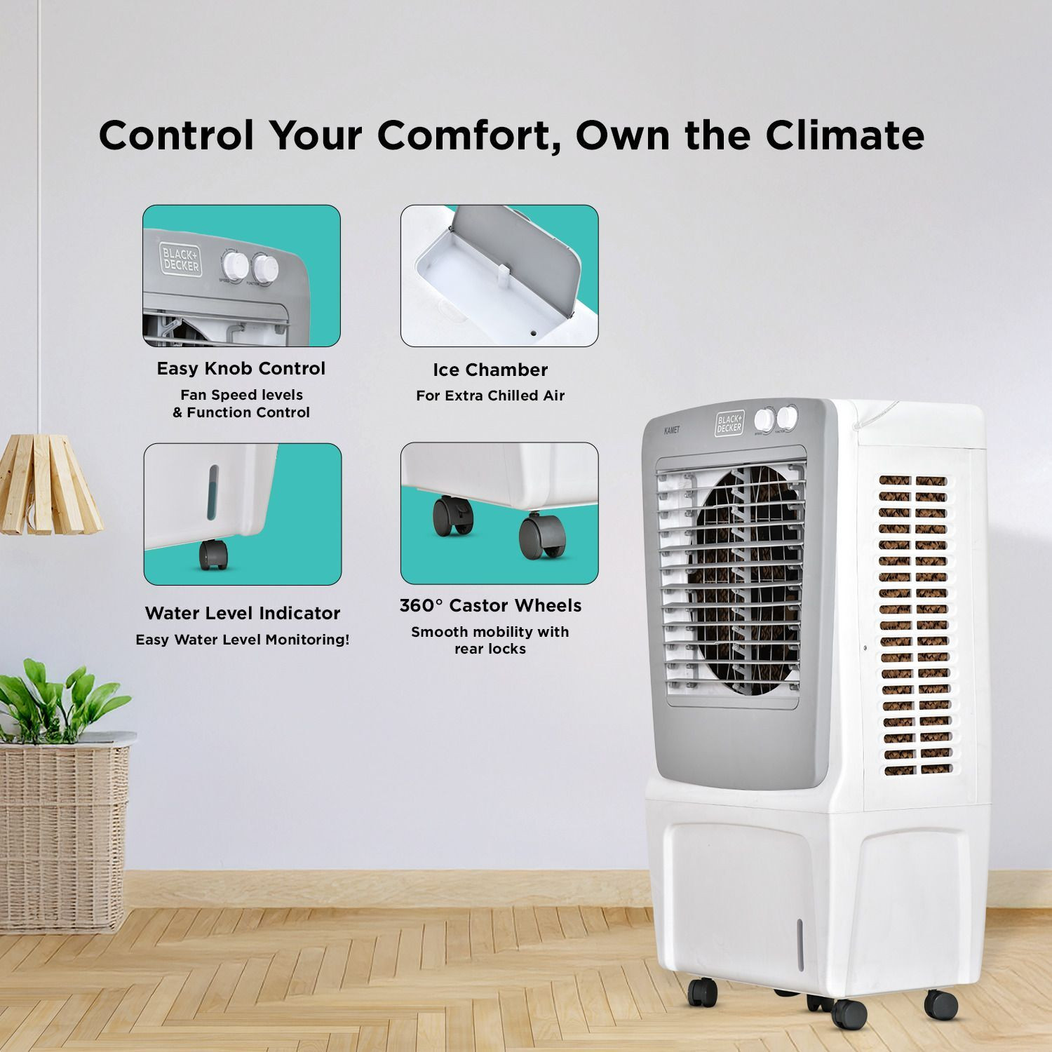 Image of BLACK+DECKER 85 L Desert Air Cooler