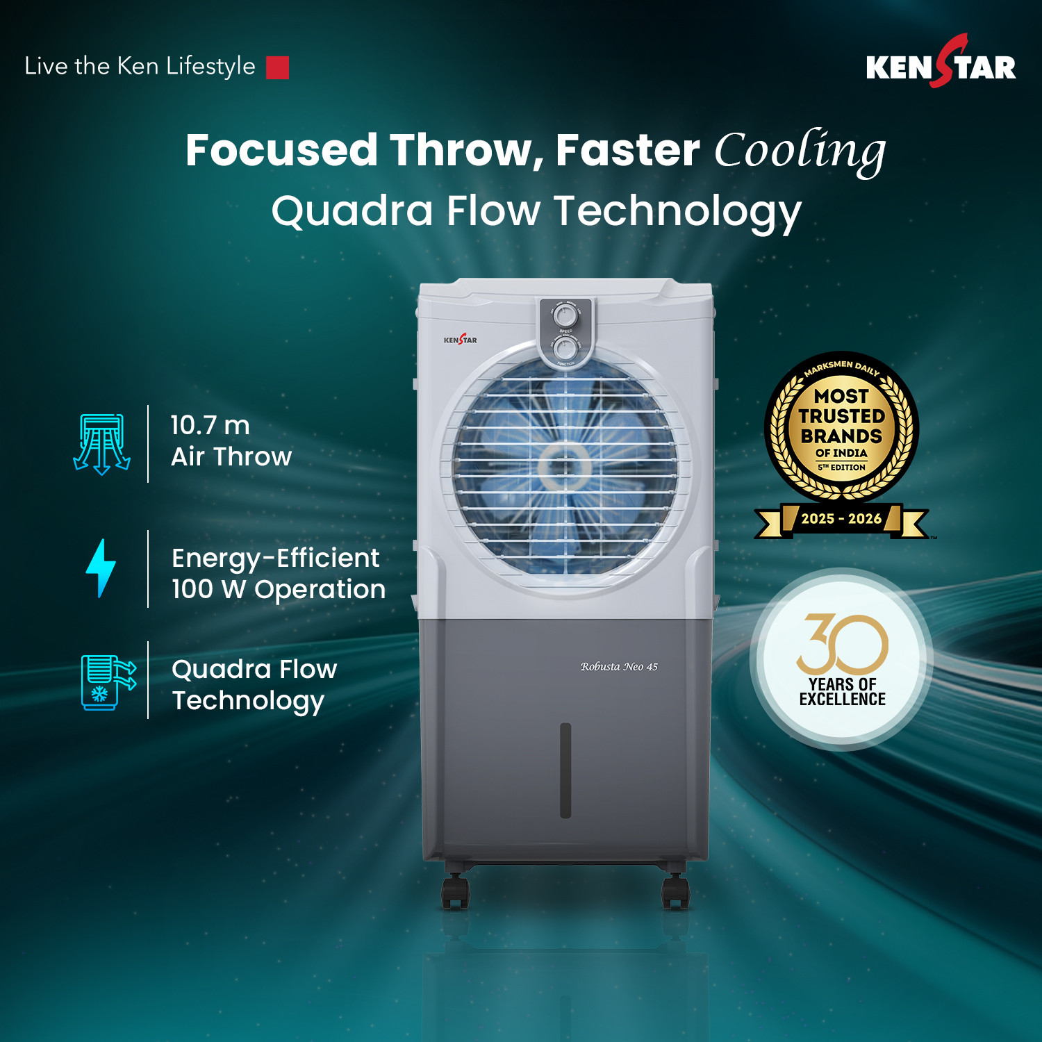 Image of Kenstar 45 L Room /Personal Air Cooler