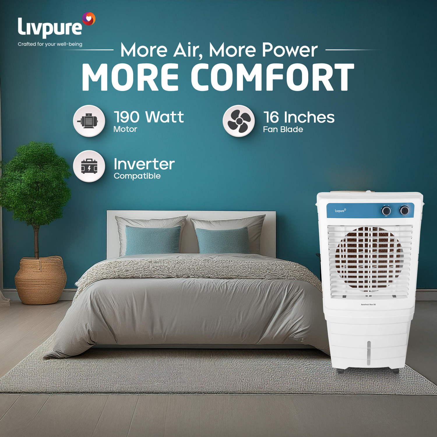 Image of LIVPURE 90 L Desert Air Cooler