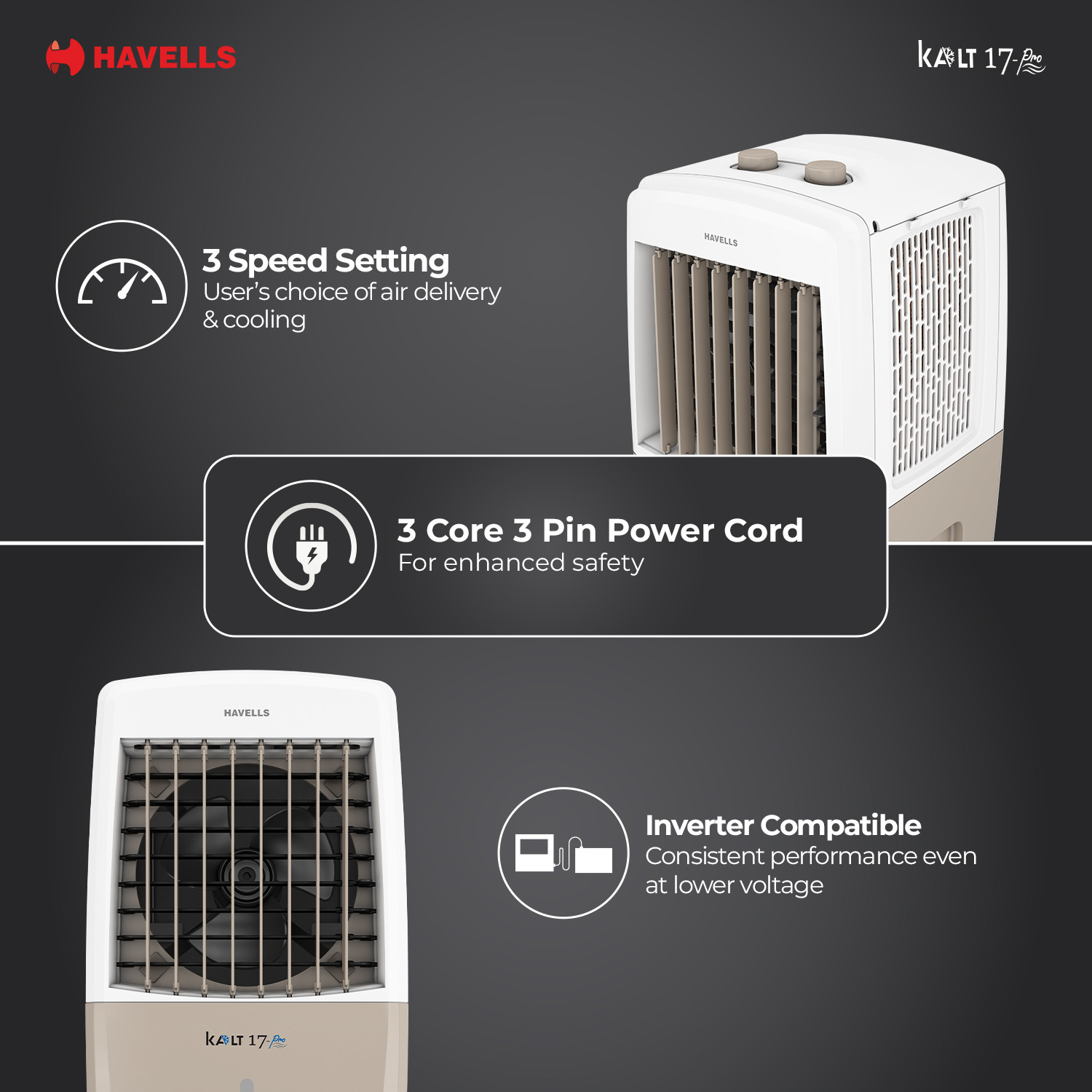 Image of HAVELLS 17 L Room /Personal Air Cooler