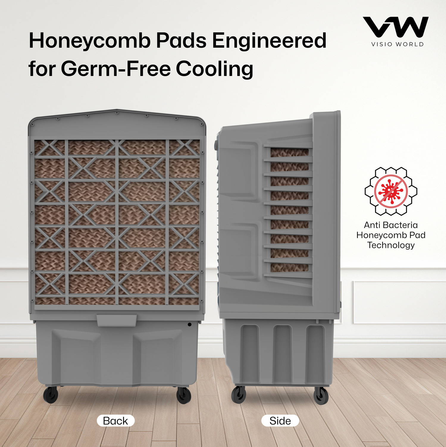 Image of VW 150 L Desert Air Cooler With 3 side Honeycomb