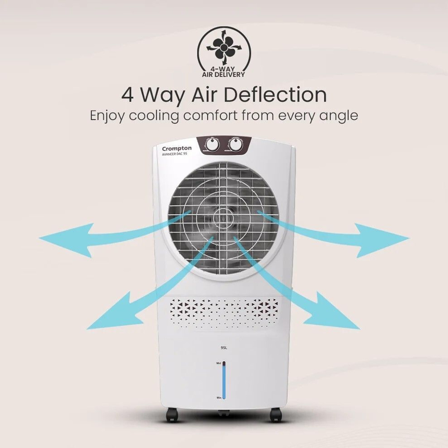 Image of Crompton 95 L Desert Air Cooler