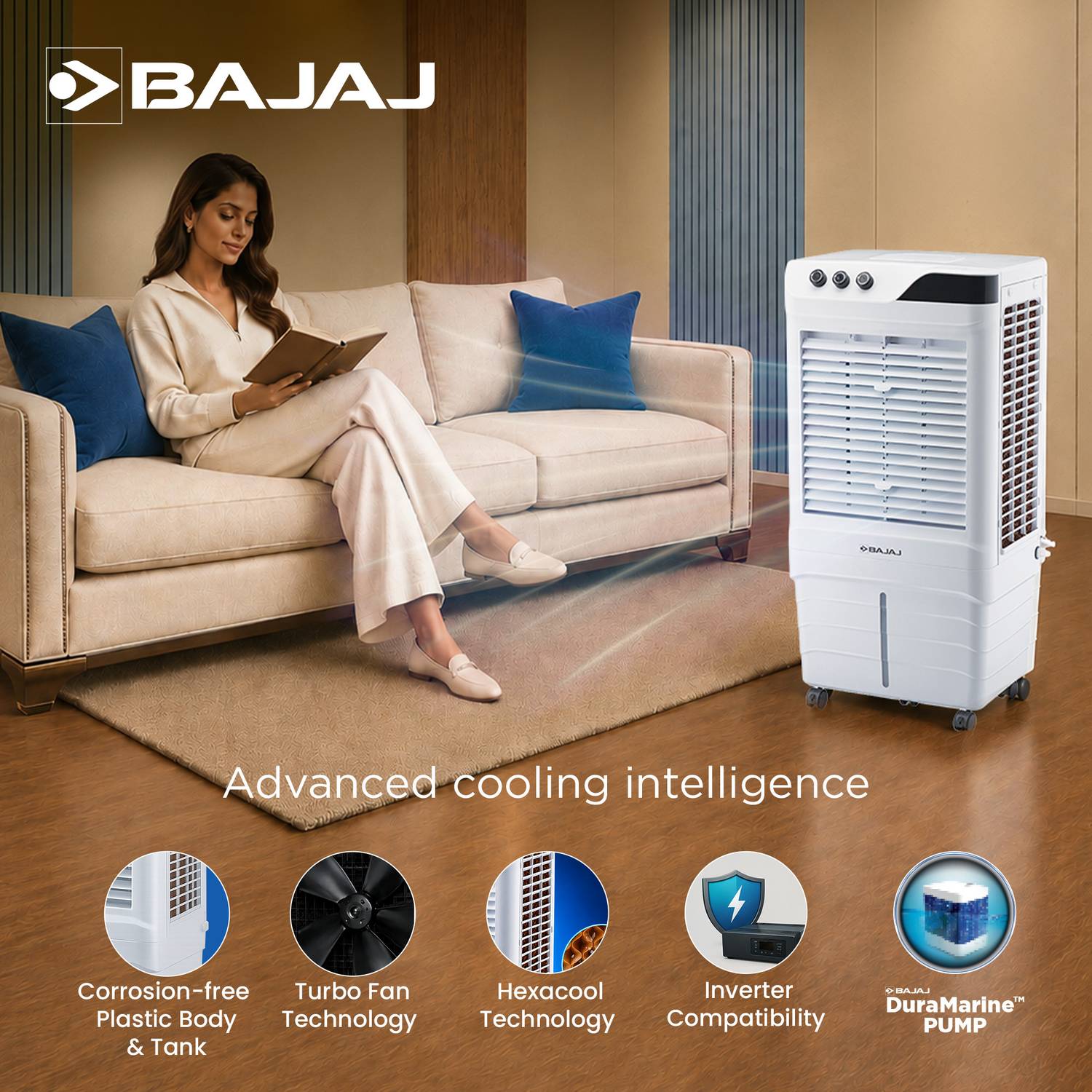 Bajaj 90 L Desert Air Cooler - Image 5