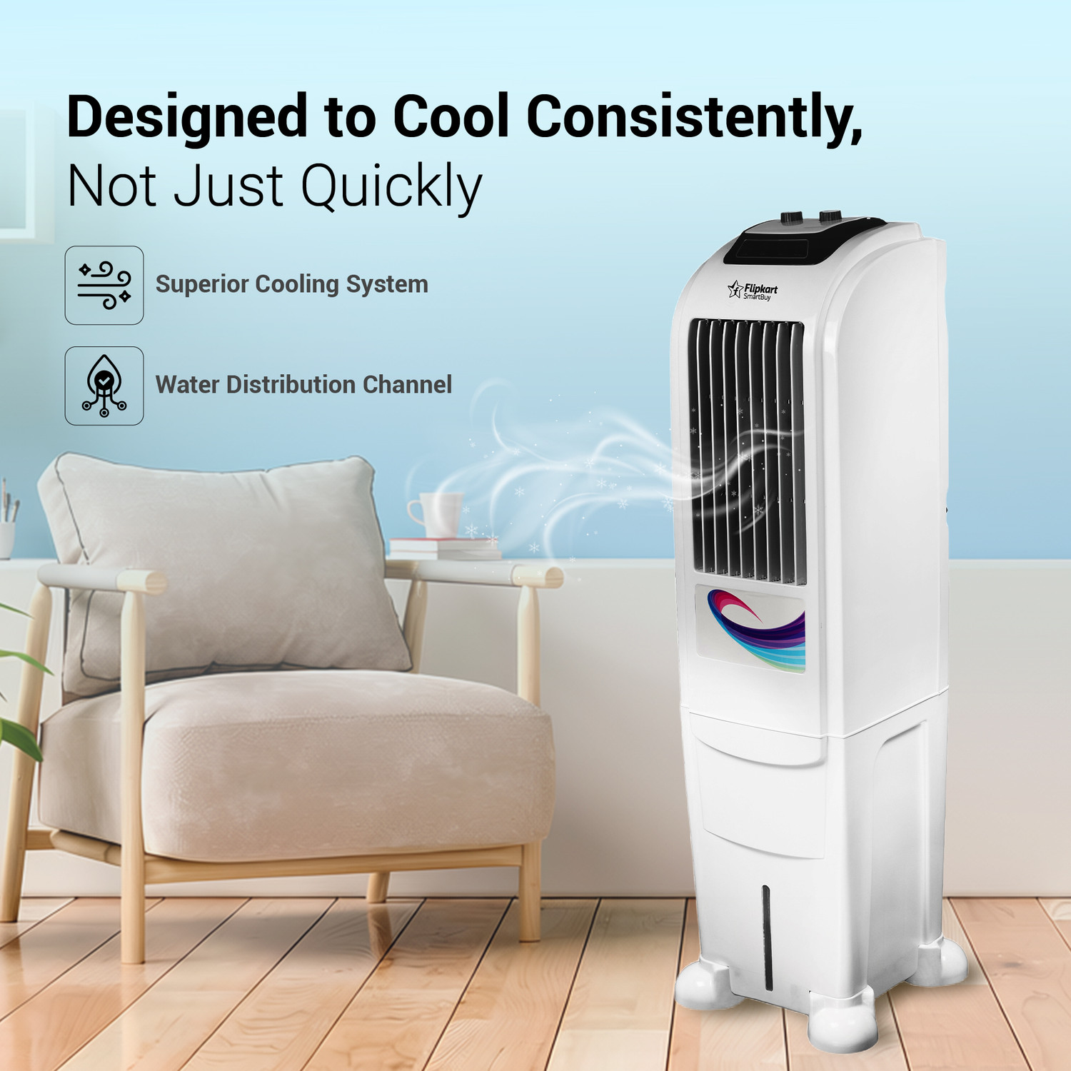 Image of Flipkart SmartBuy 55 L Tower Air Cooler