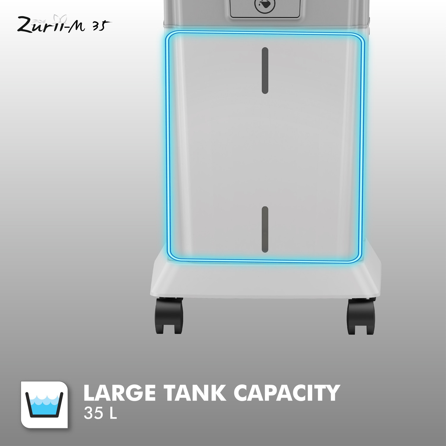 Image of HAVELLS 35 L Tower Air Cooler (Grey - Light Grey, Zurii-M 35)