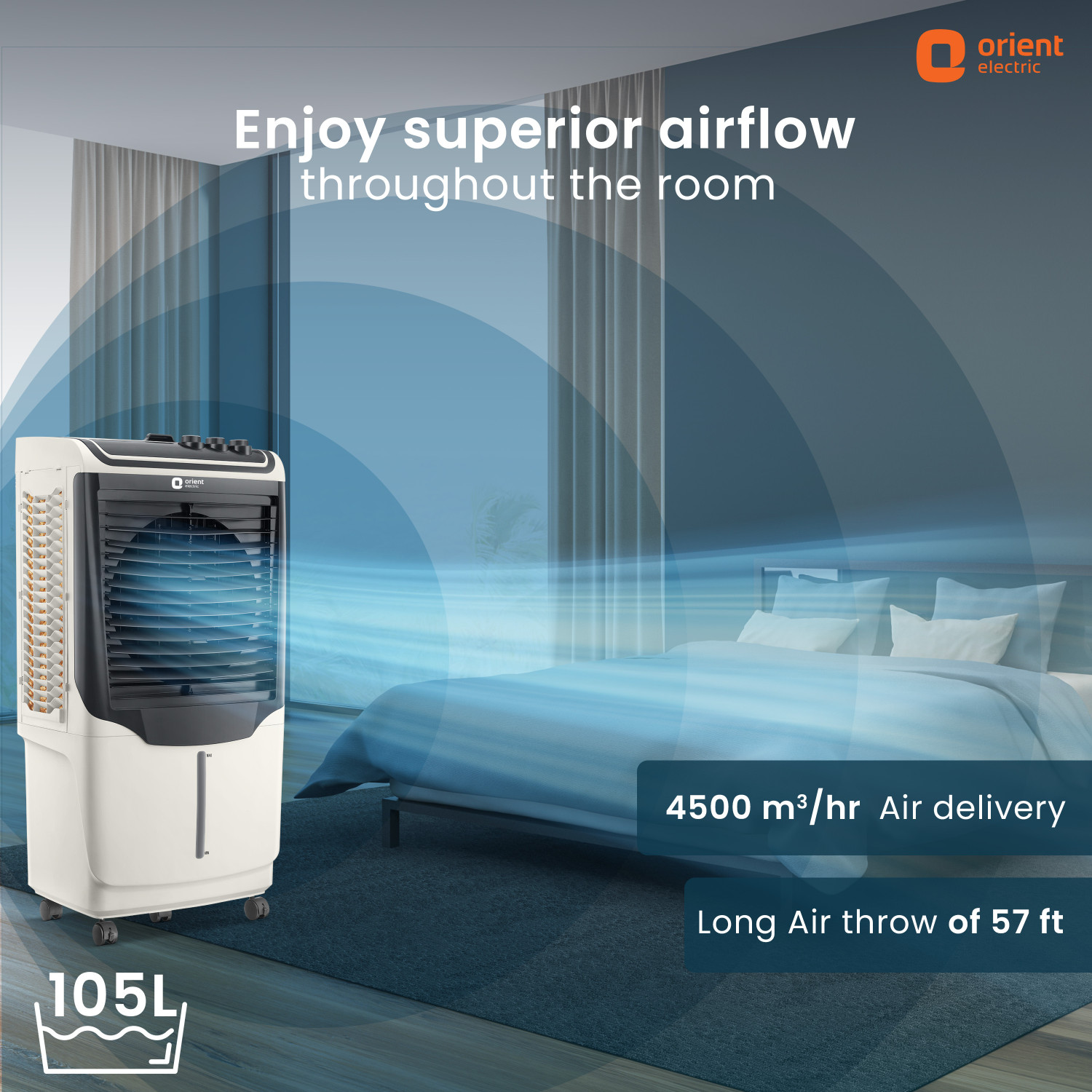 Image of Orient Electric 105 L Desert Air Cooler