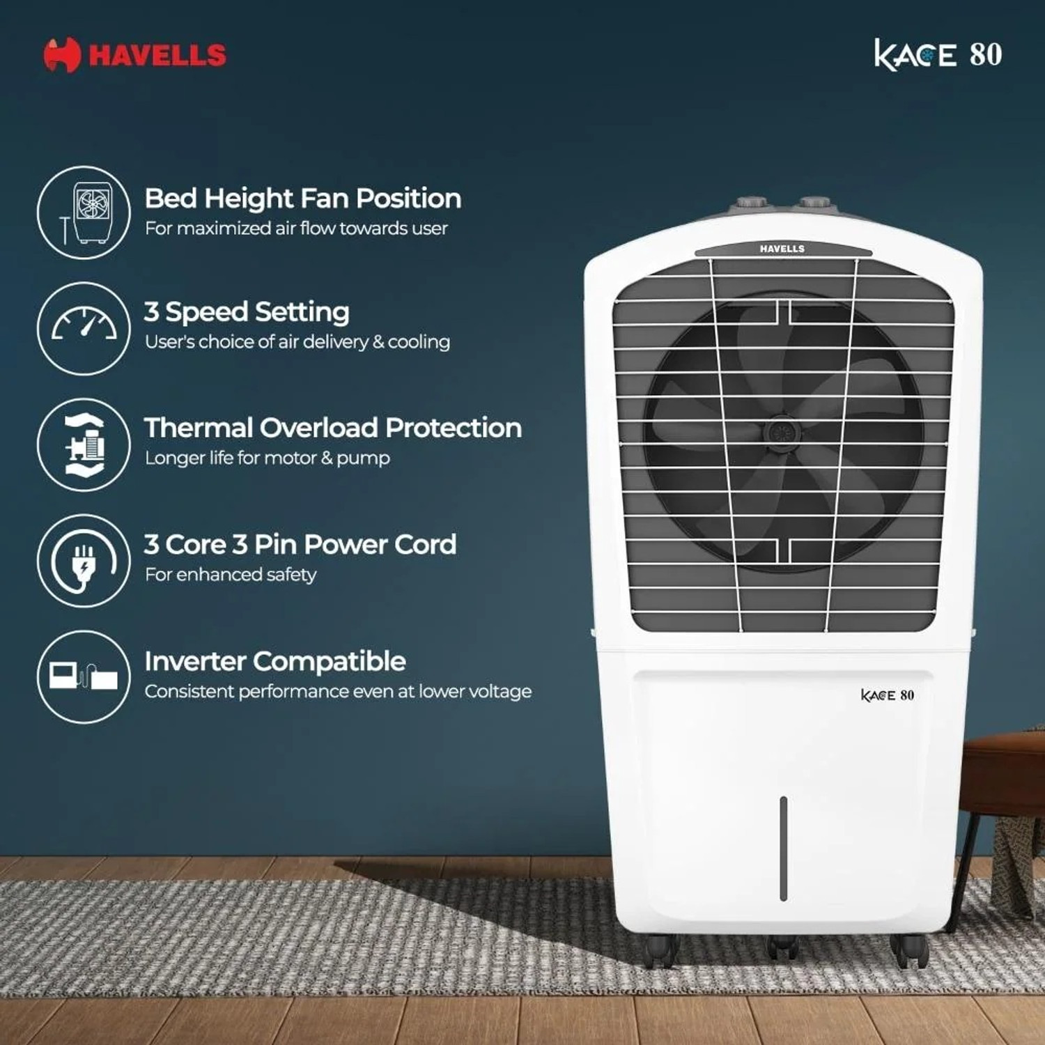 Image of HAVELLS 80 L Desert Air Cooler