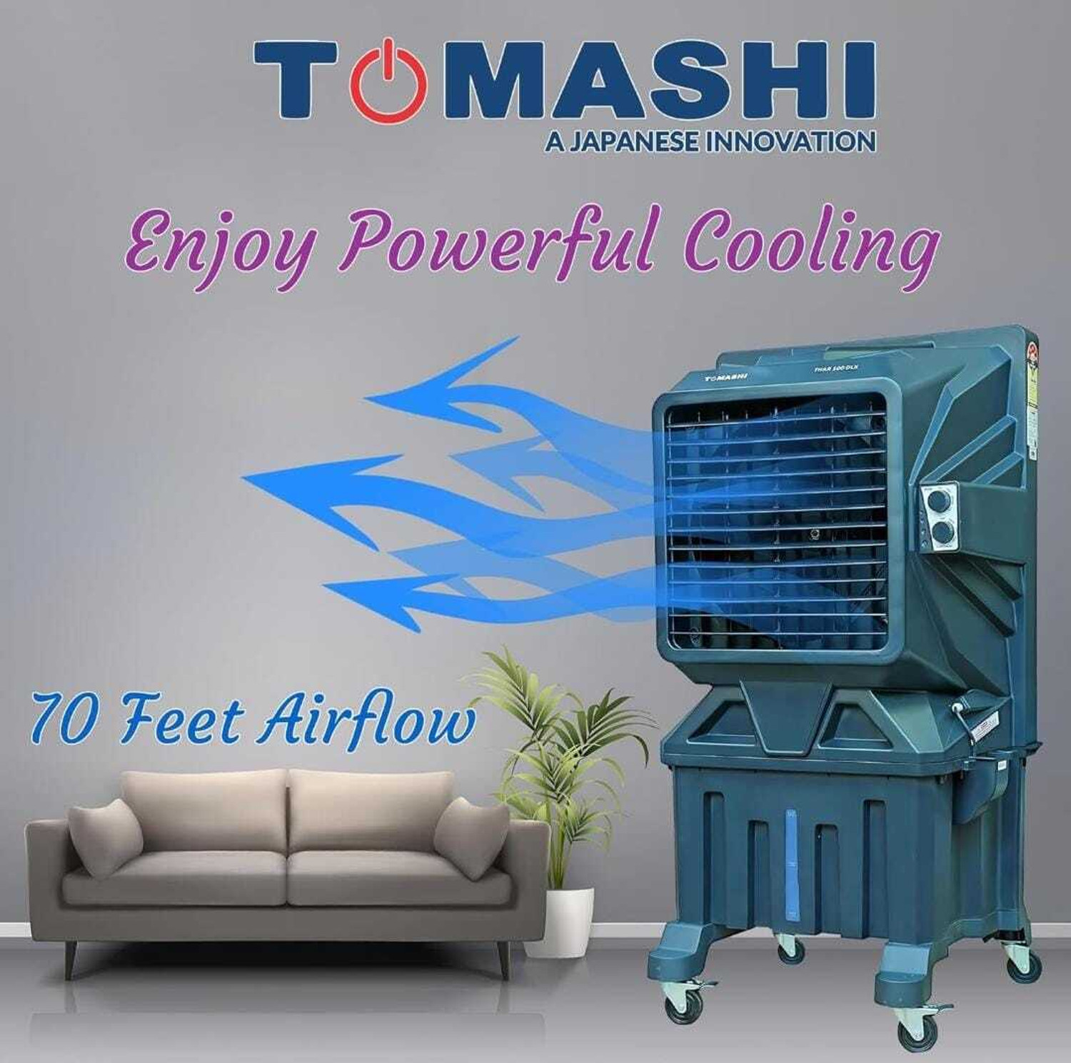 Image of TOMASHI 75 L Tower Air Cooler