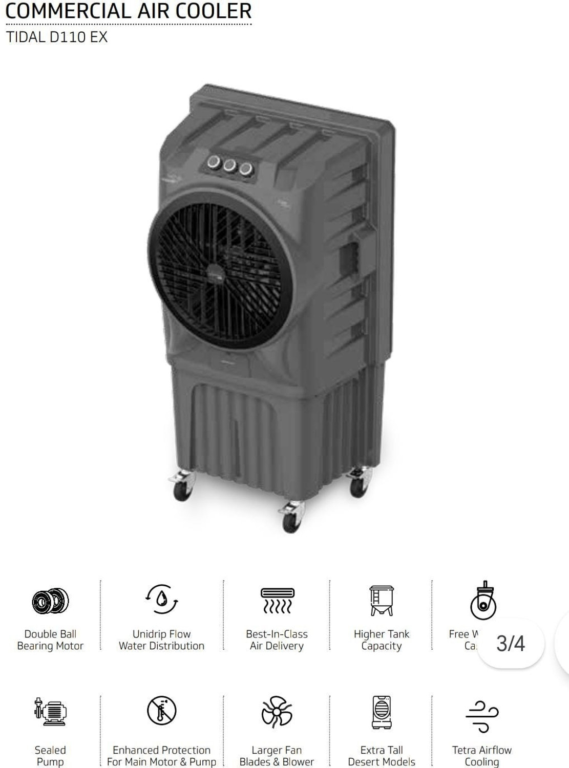Image of V-Guard 110 L Desert Air Cooler