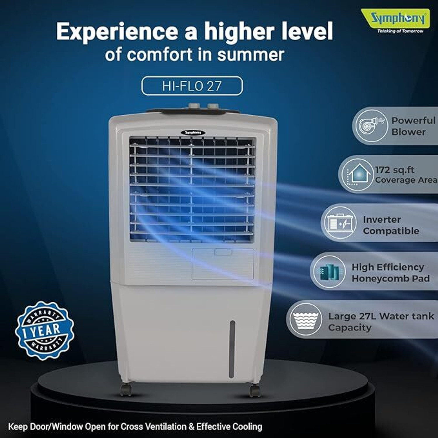 Image of Symphony 27 L Room /Personal Air Cooler