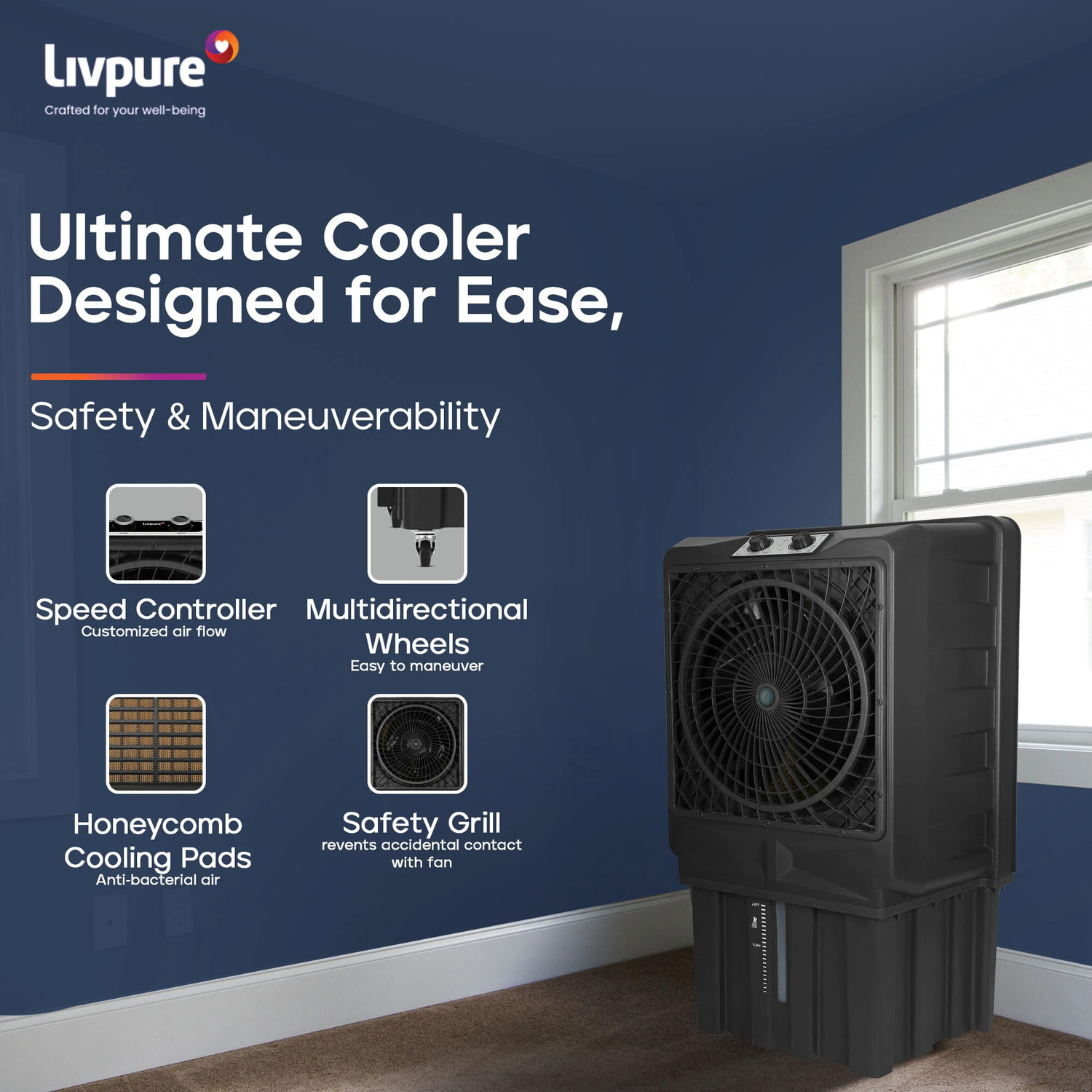 Image of LIVPURE 100 L Desert Air Cooler