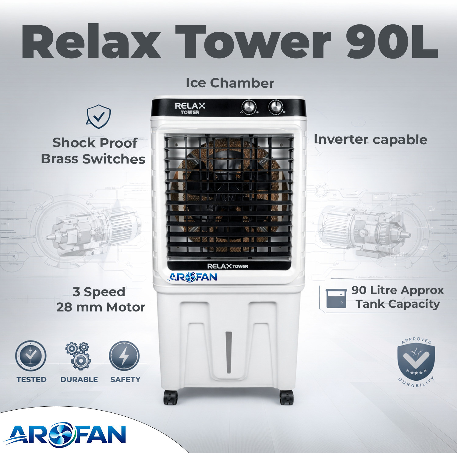 Image of AROFAN 90 L Desert Air Cooler