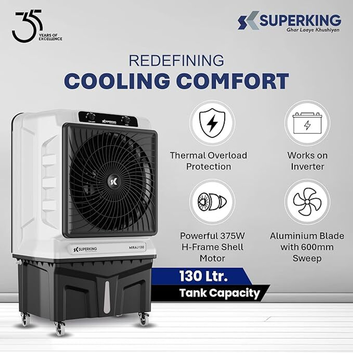 Image of Super King 130 L Desert Air Cooler