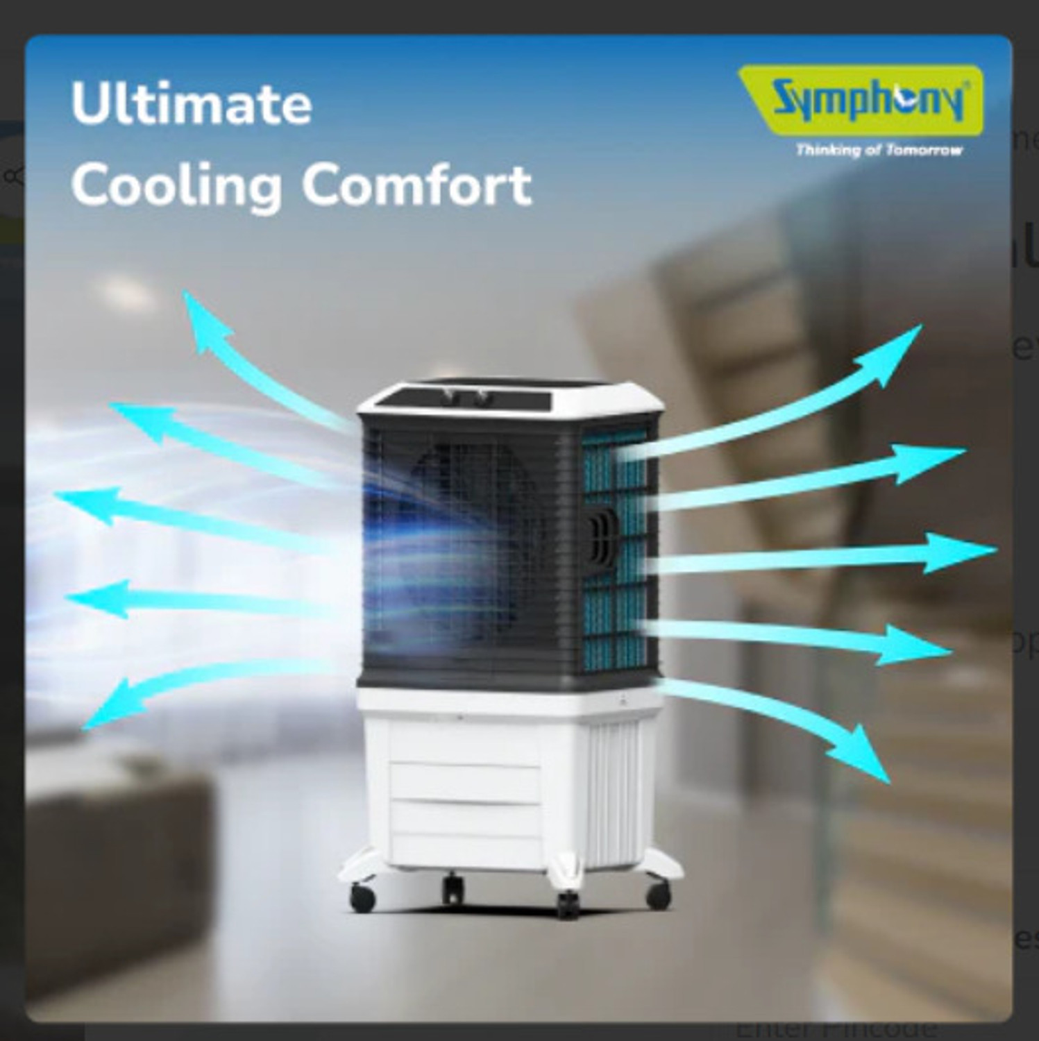 Image of Symphony 100 L Room /Personal Air Cooler