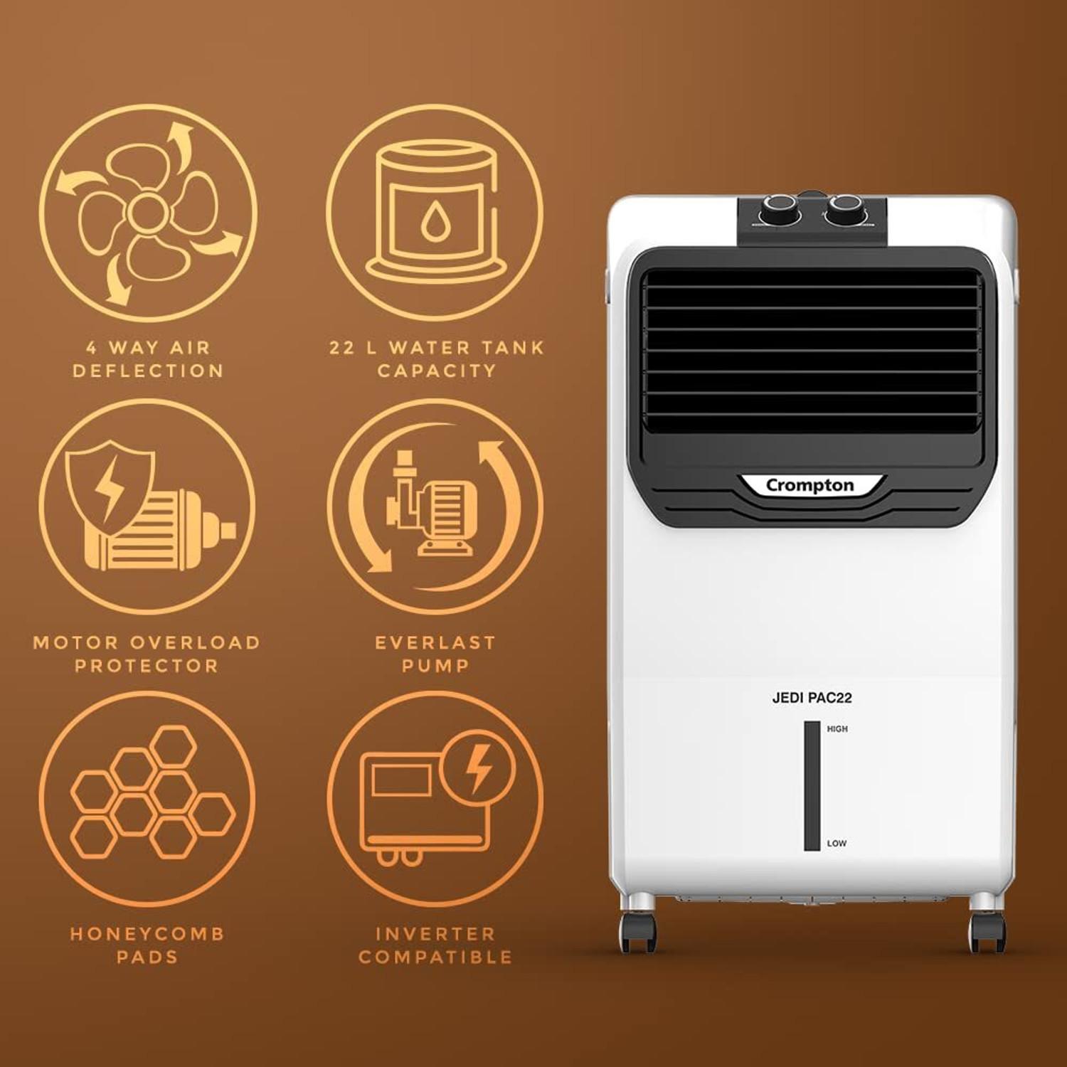 Image of Crompton 22 L Room /Personal Air Cooler