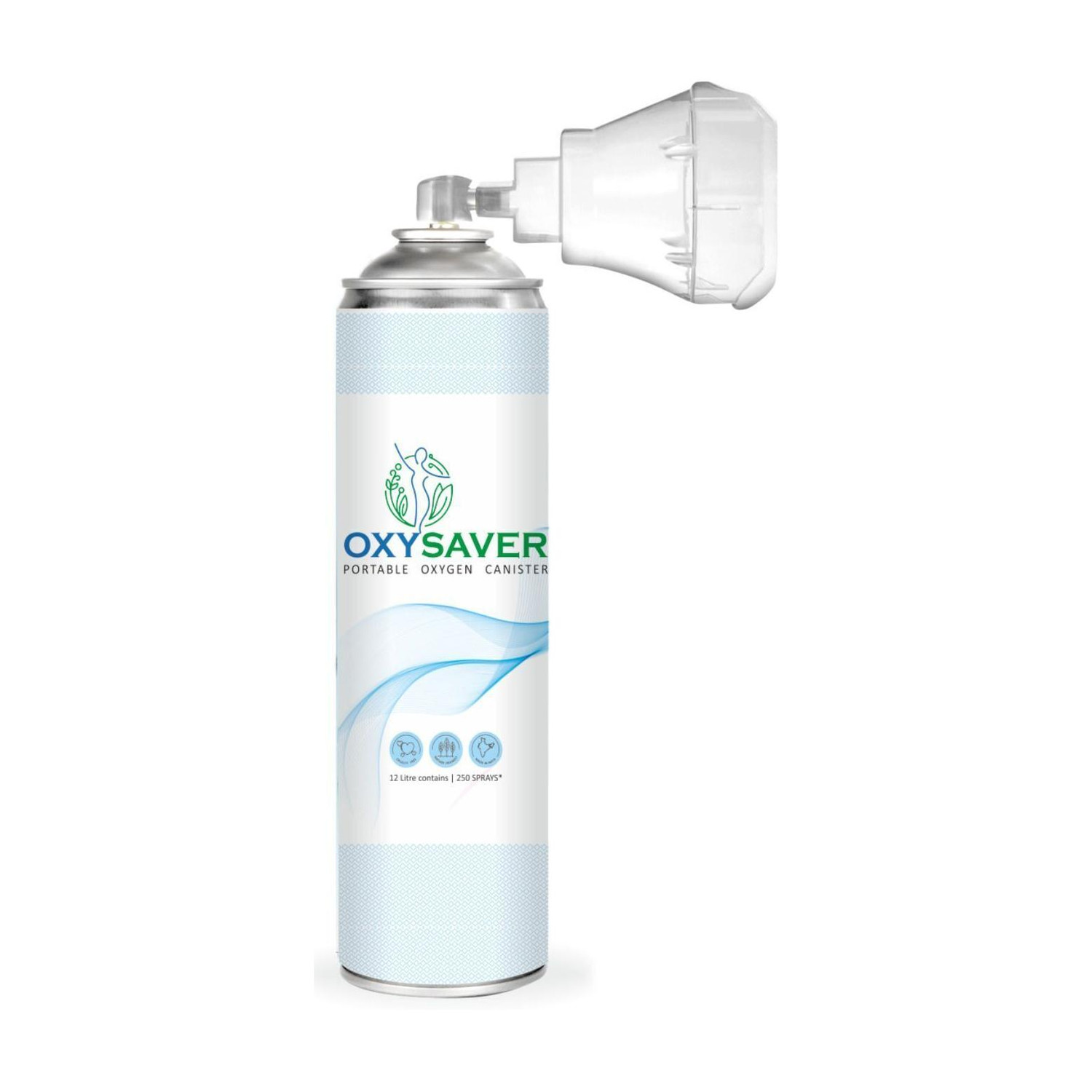 Image of Oxysaver Portable Oxygen Can | 250 Puffs | Compact & Travel Friendly Portable Oxygen Can