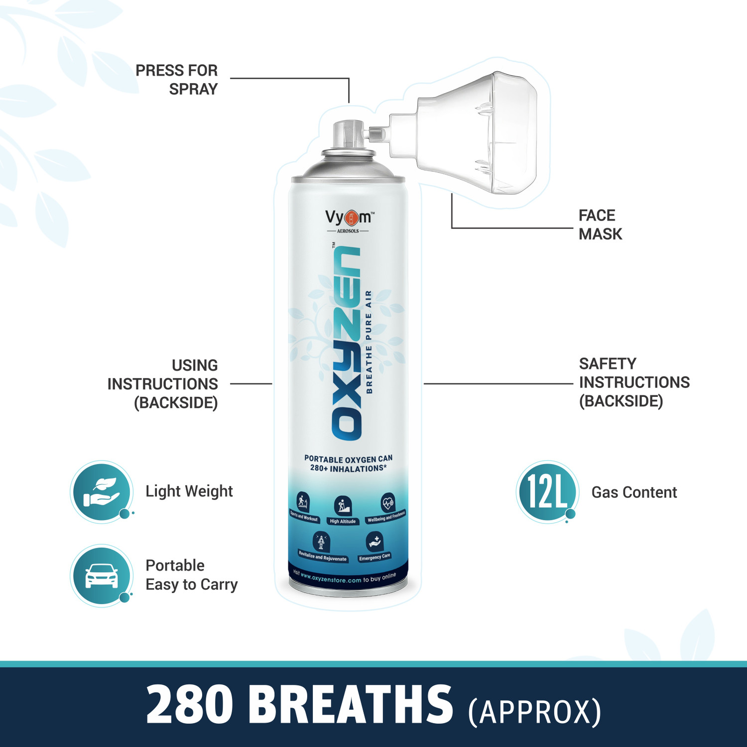 Image of OXYZEN OXYZENCAN Portable Oxygen Can