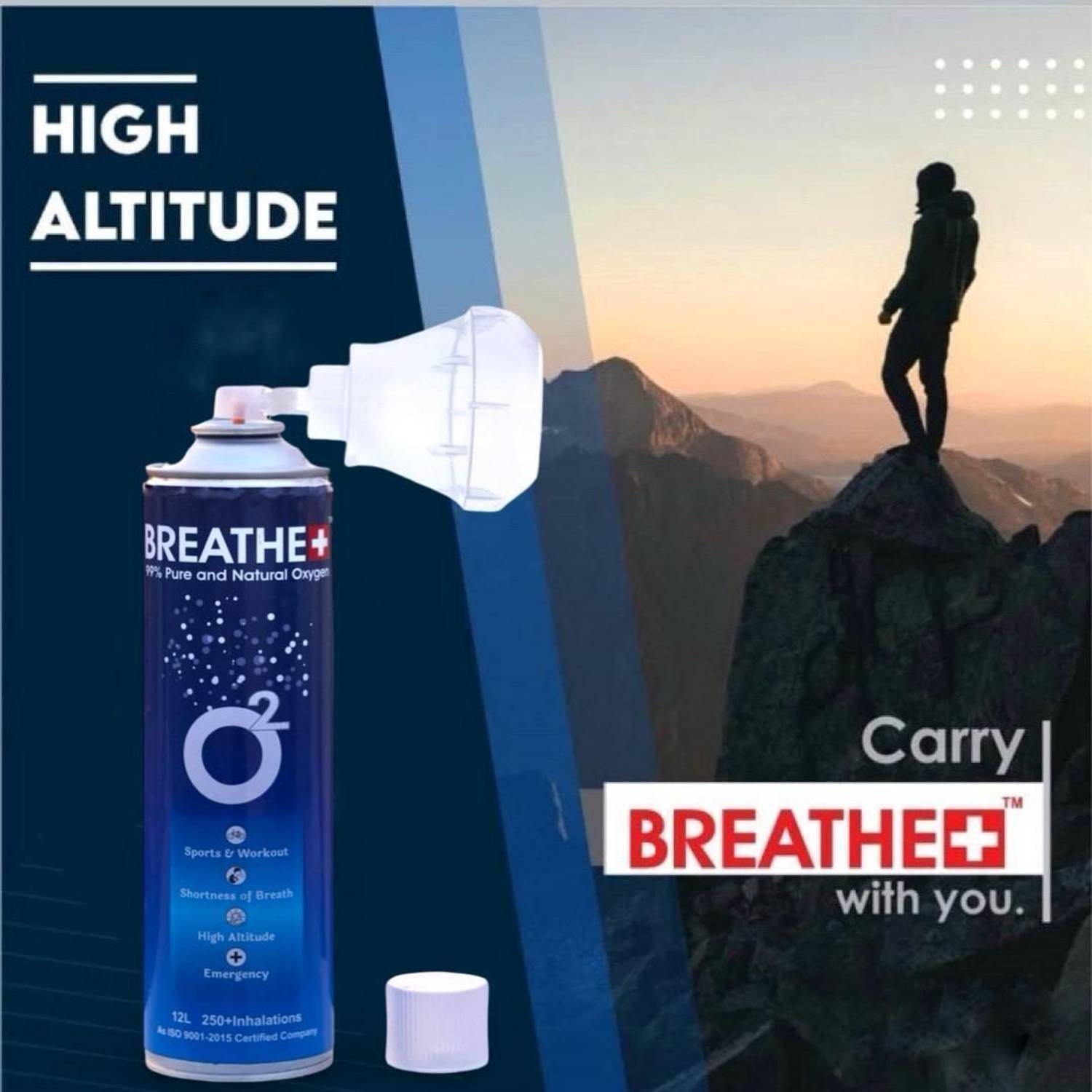 BREATHE PLUS Portable Oxygen Cylinder - Image 3