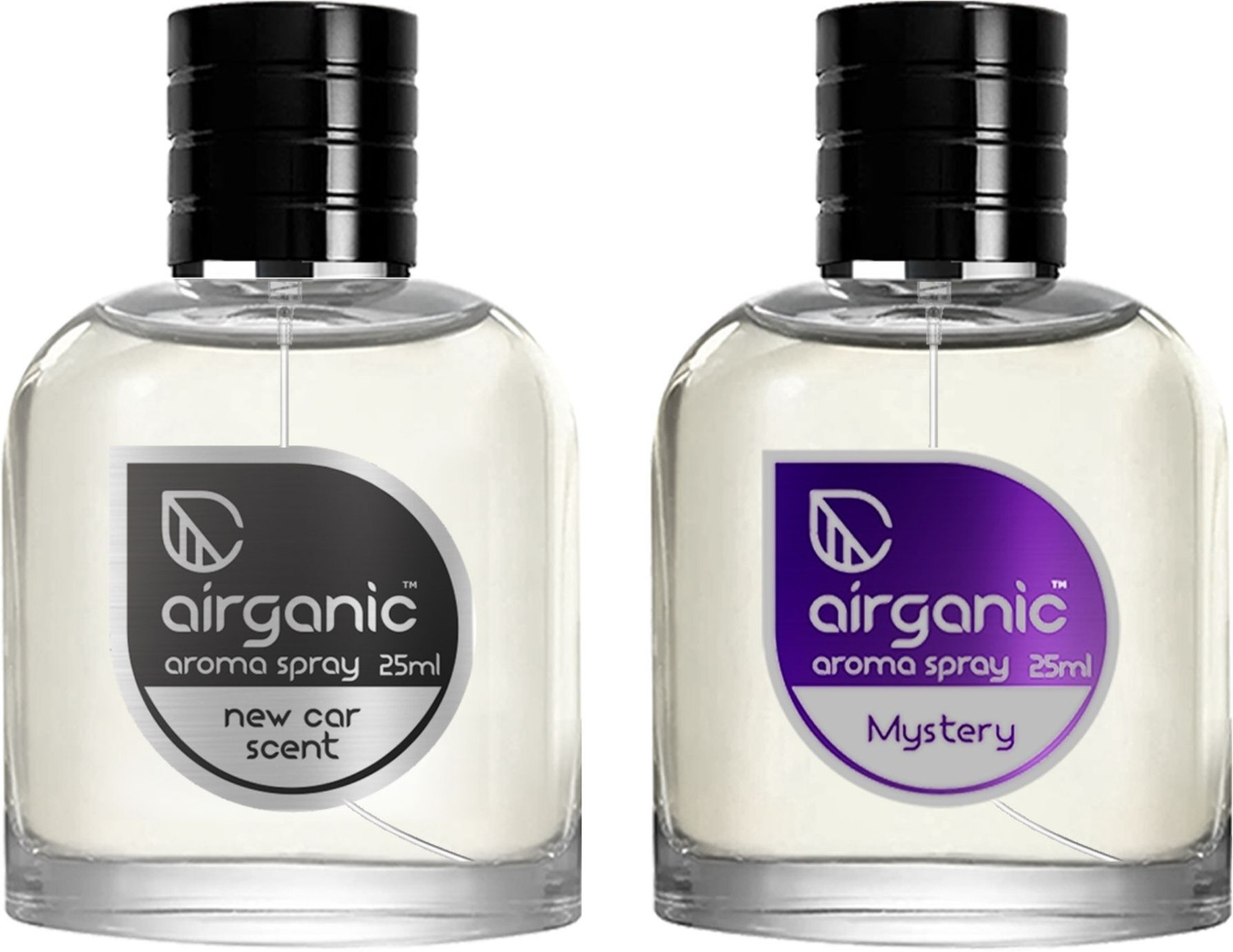 Image of Airganic Fine Spray Combo - New Car Scent & Mystery Fine Spray - 25 ml each Car Freshener Spray Fine Spray Combo - New Car Scent & Mystery Fine Spray - 25 ml each