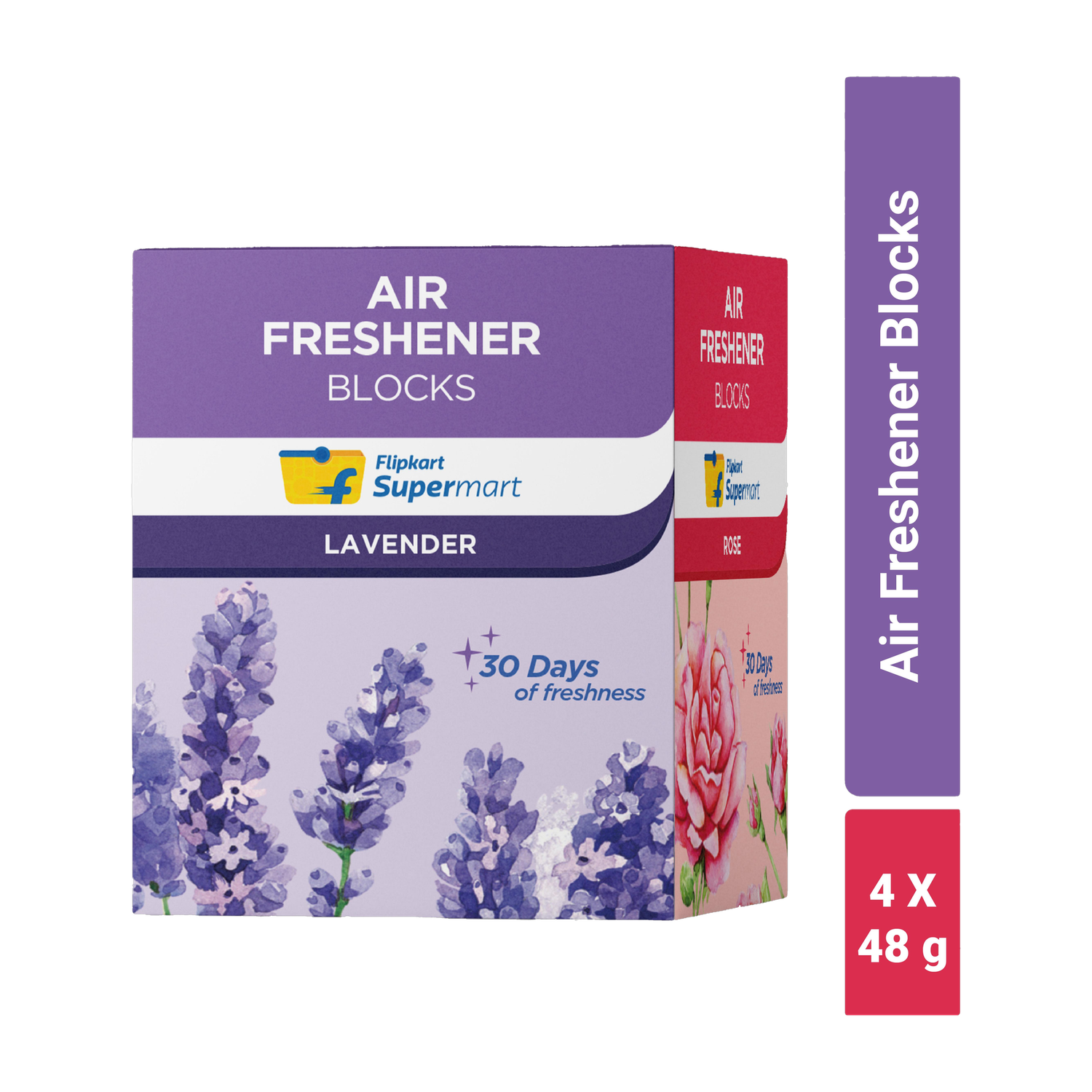 Flipkart Lavender, Sandal, Rose, Jasmine Air Freshener Blocks - Image 1
