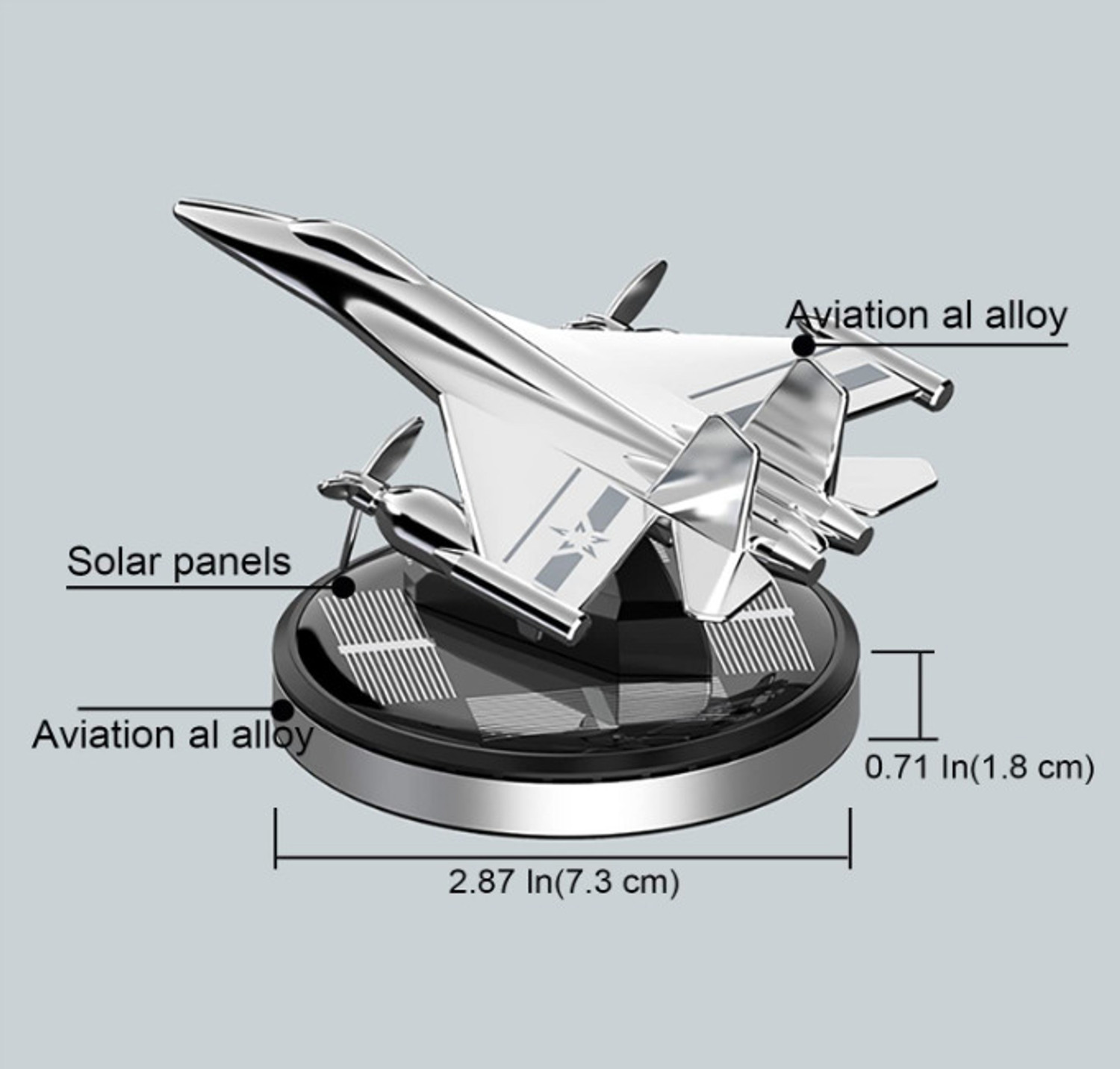 Image of Iris Grape Fighter Aircraft Rotating Car Dashboard Aromatherapy Solar Car Air Freshener Car Freshener Diffuser Fighter Aircraft Rotating Rotating Perfume Aromatherapy Essential Oil Solar Car Air Freshener