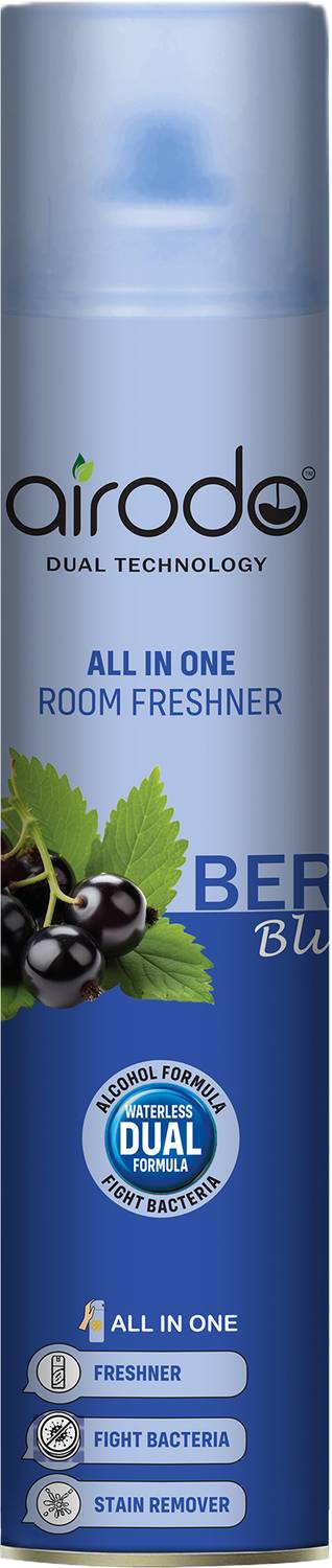 AIRODO Berry Blue Room Air Freshener Spray | Long-Lasting Home Fragrance | Pack of 1 Spray Berry