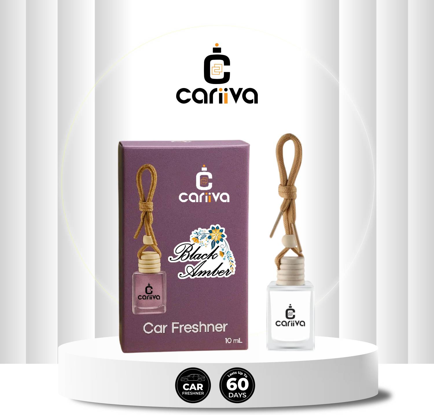 Cariiva BLACK AMBER Car Freshener Diffuser CR-01