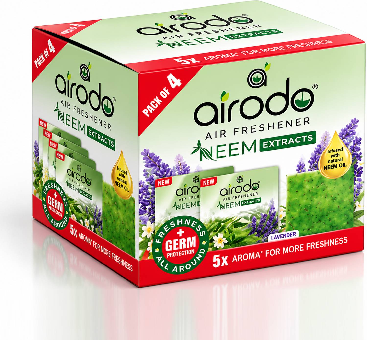AIRODO Lavender Blocks Neem Bathroom Air Freshener|30 Days Long Lasting Blocks Lavender Blocks Neem Bathroom Air Freshener|30 Days Long Lasting