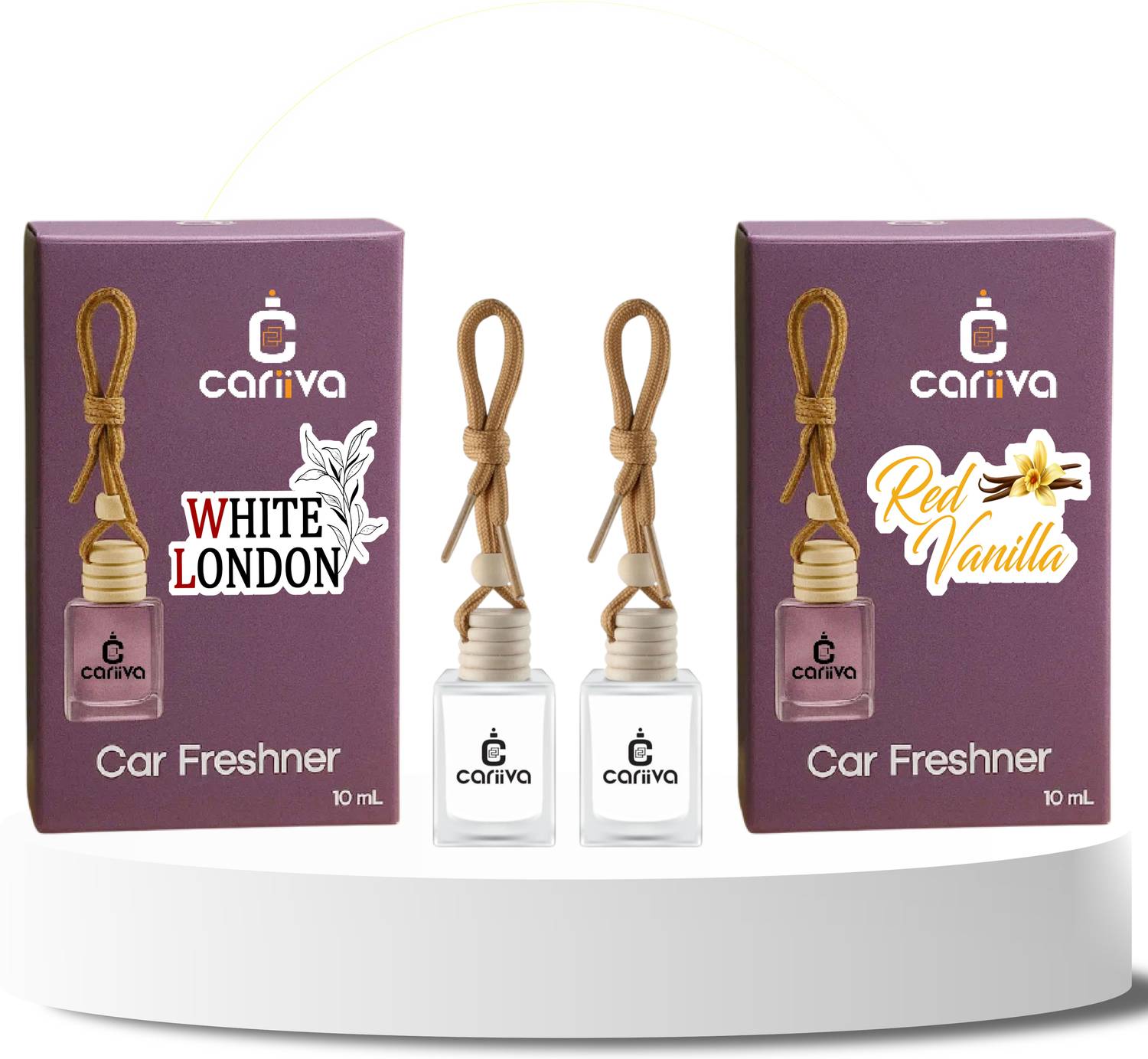 Cariiva WHITE LONDON - RED VANILLA Car Freshener Diffuser CR_02