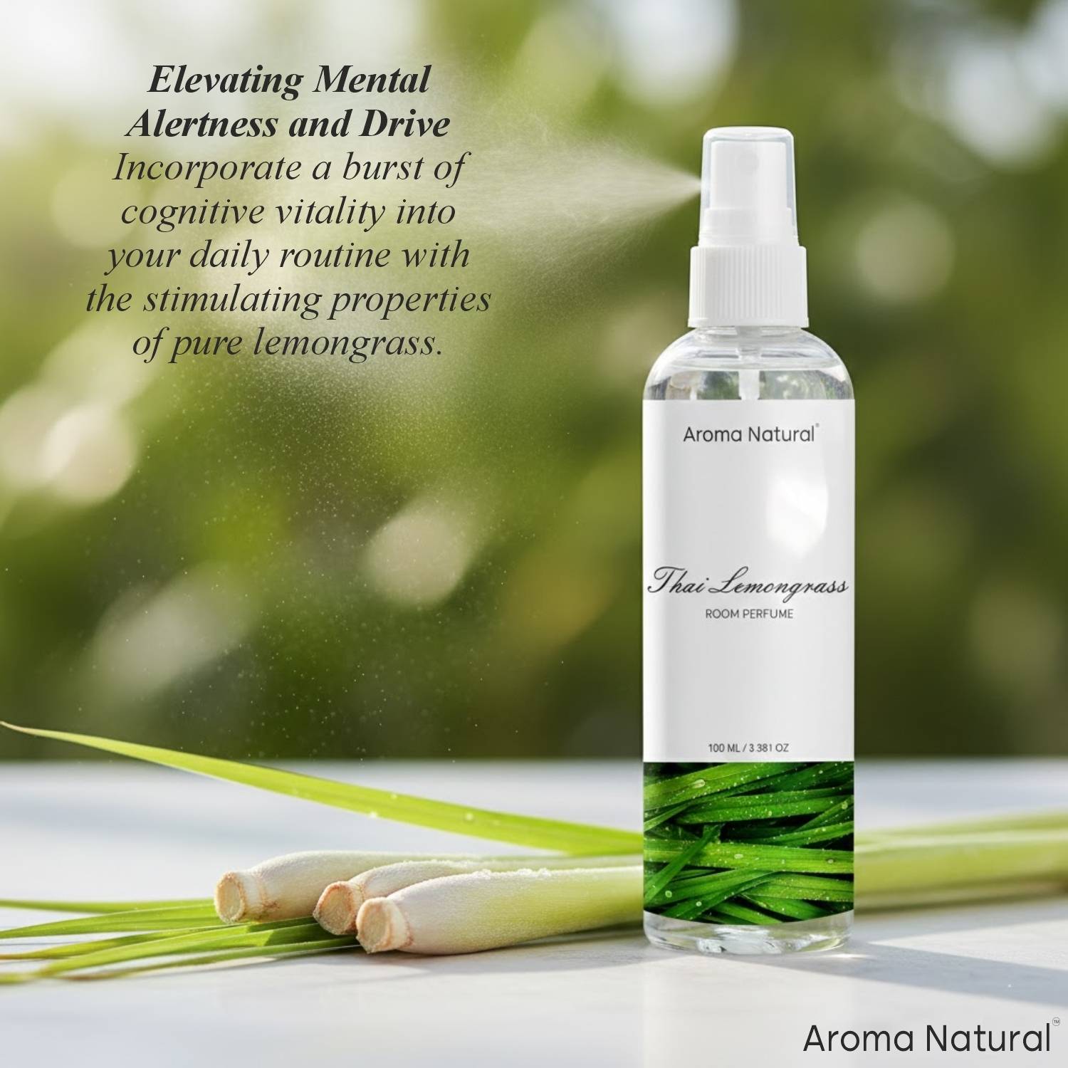 Aroma Natural Thai Lemongrass Room Perfume 100 ML Spray for Home
