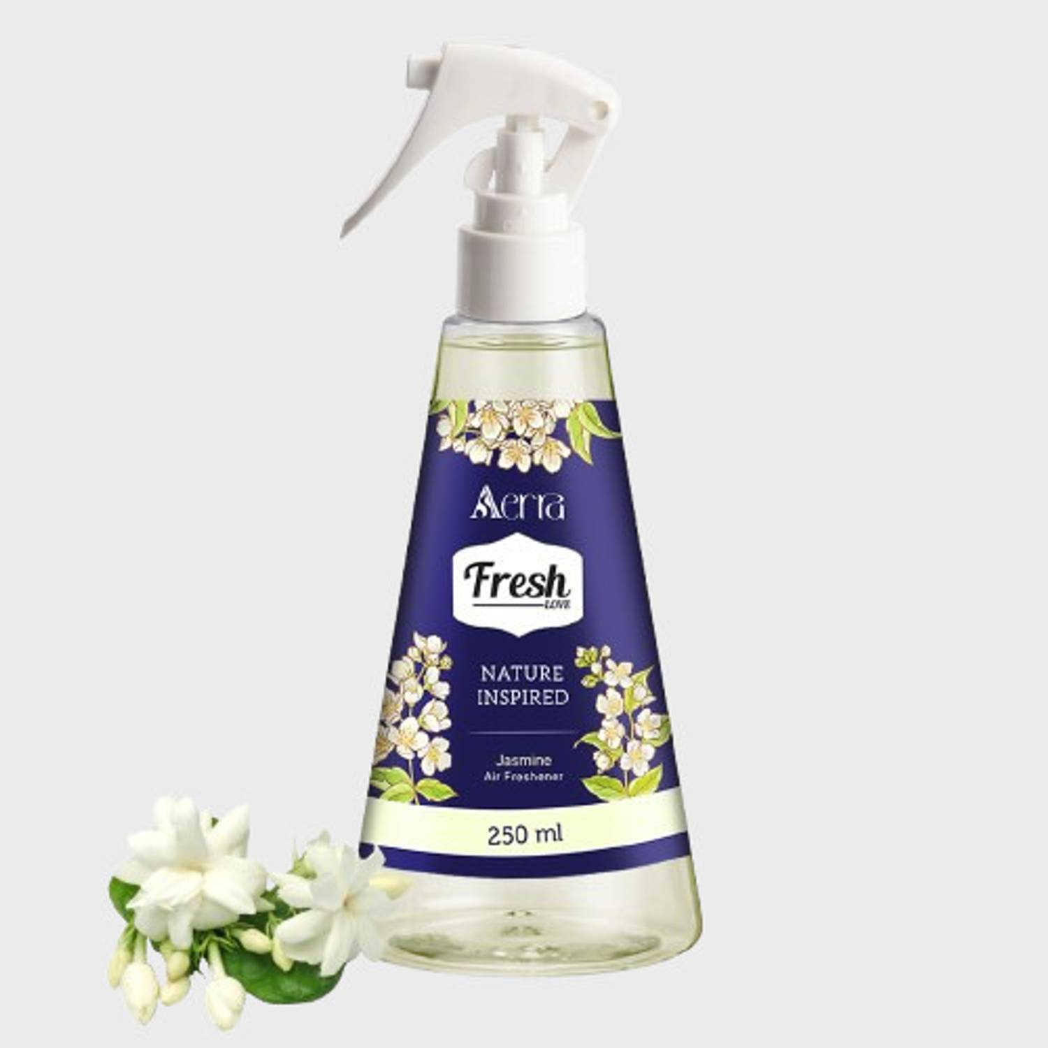 Aerra Jasmine Spray - Long Lasting Air Freshener & Odor Eliminator for Car | 3000+ Sprays, Water Based Formula (Jasmine)