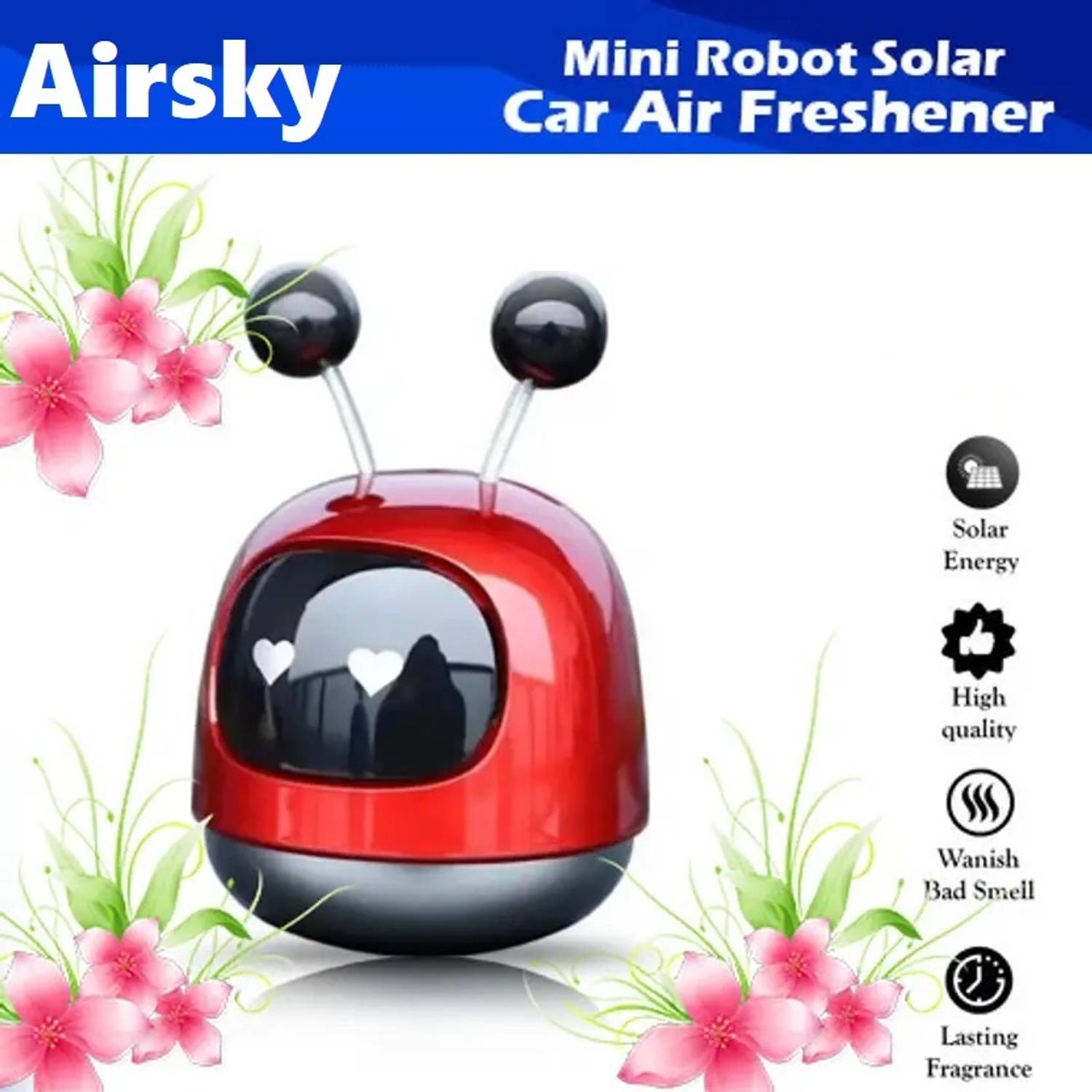AIRSKY Car Air Freshener, Natural Smell Car Perfume Shaking Head Design Car Robot Car Freshener Diffuser Car Air Freshener, Natural Smell Car Perfume Shaking Head Design Car Robot_01