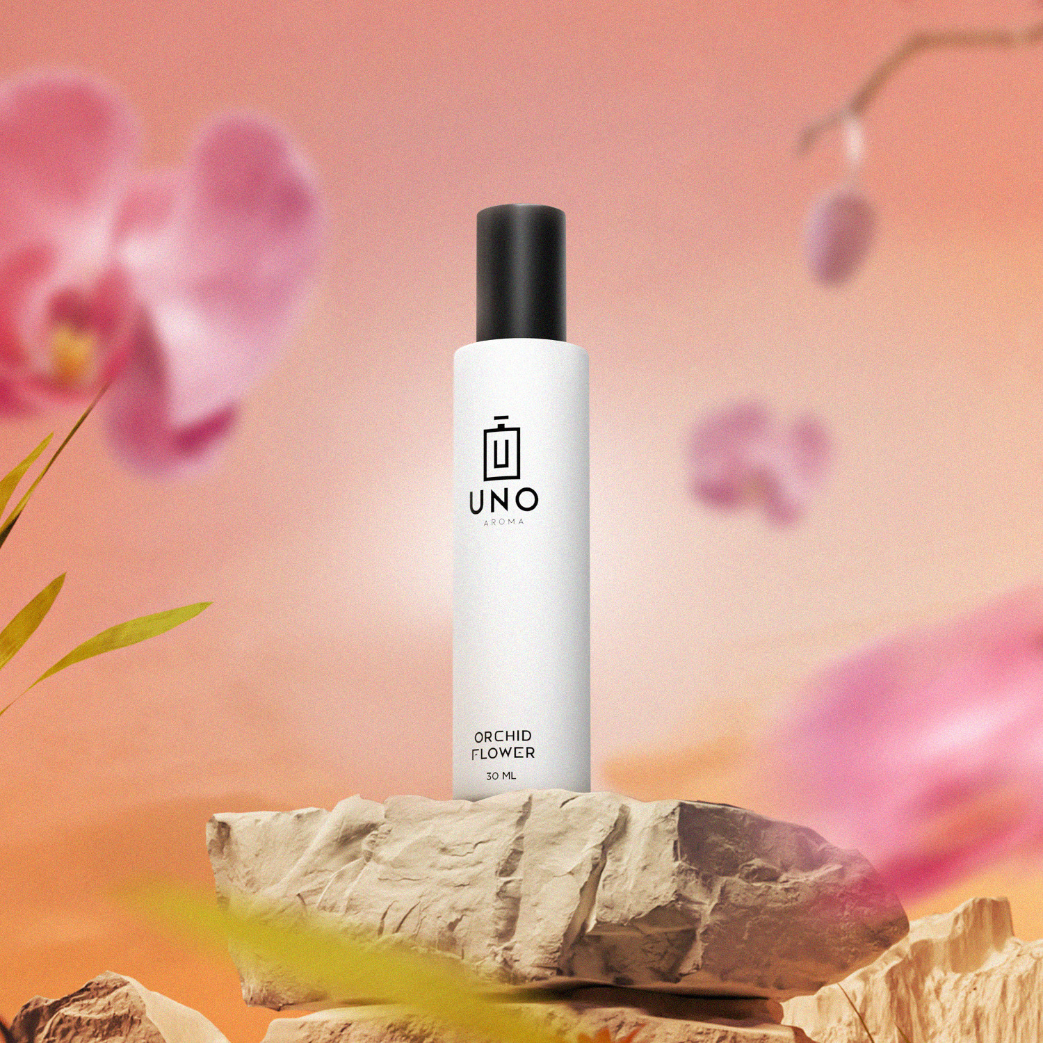 Image of UNO AROMA Orchid Flower Fragrance Car Freshener Spray Orchid luxury car Perfume with Car with Hanging card, 200+ spray