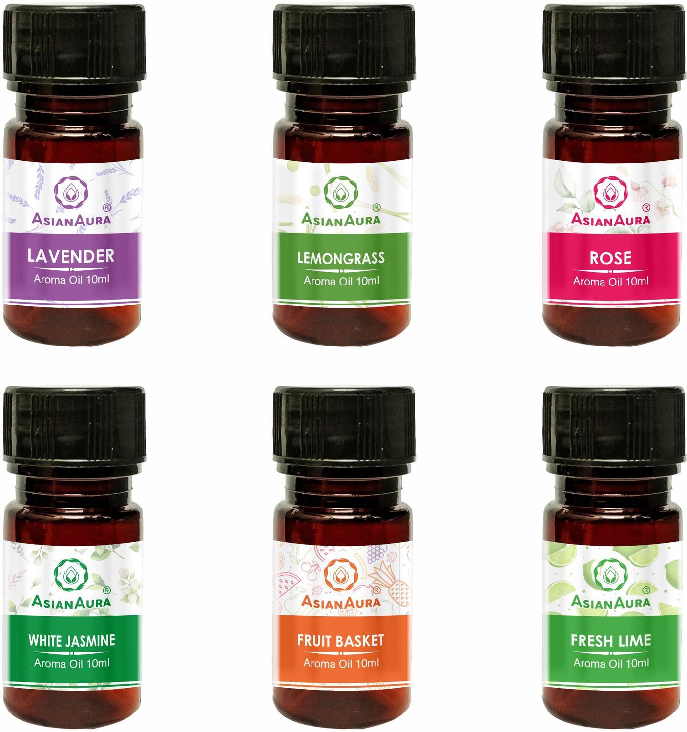 Asian Aura Lavender, Lemongrass, Rose, White Jasmine, Fruit Baske