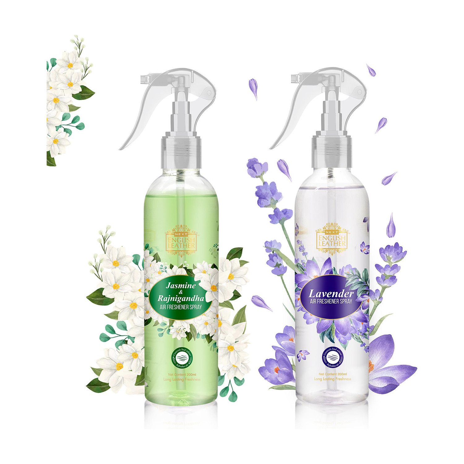 Image of NEXT Lavender+ Jasmine & Rajnigandha Air Freshener Car Freshener Spray English Leather Lavender + Jasmine Rajanigandha