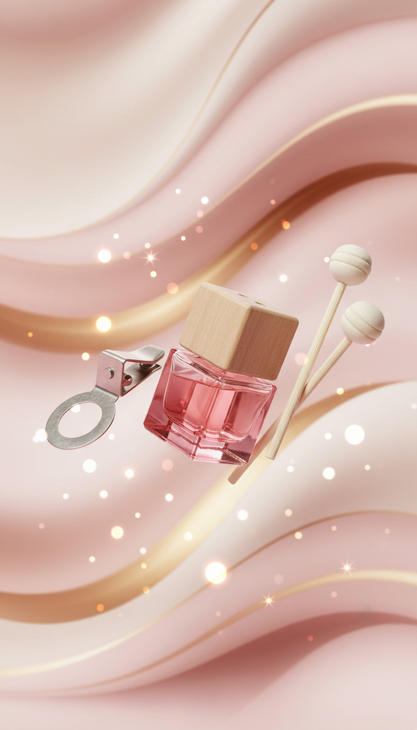Image of sugandhit Huugo Boss Aroma Oil Huugo Boss Reed Diffuser Pink for Car, Home & Office - Long‑Lasting Natural Air Freshener