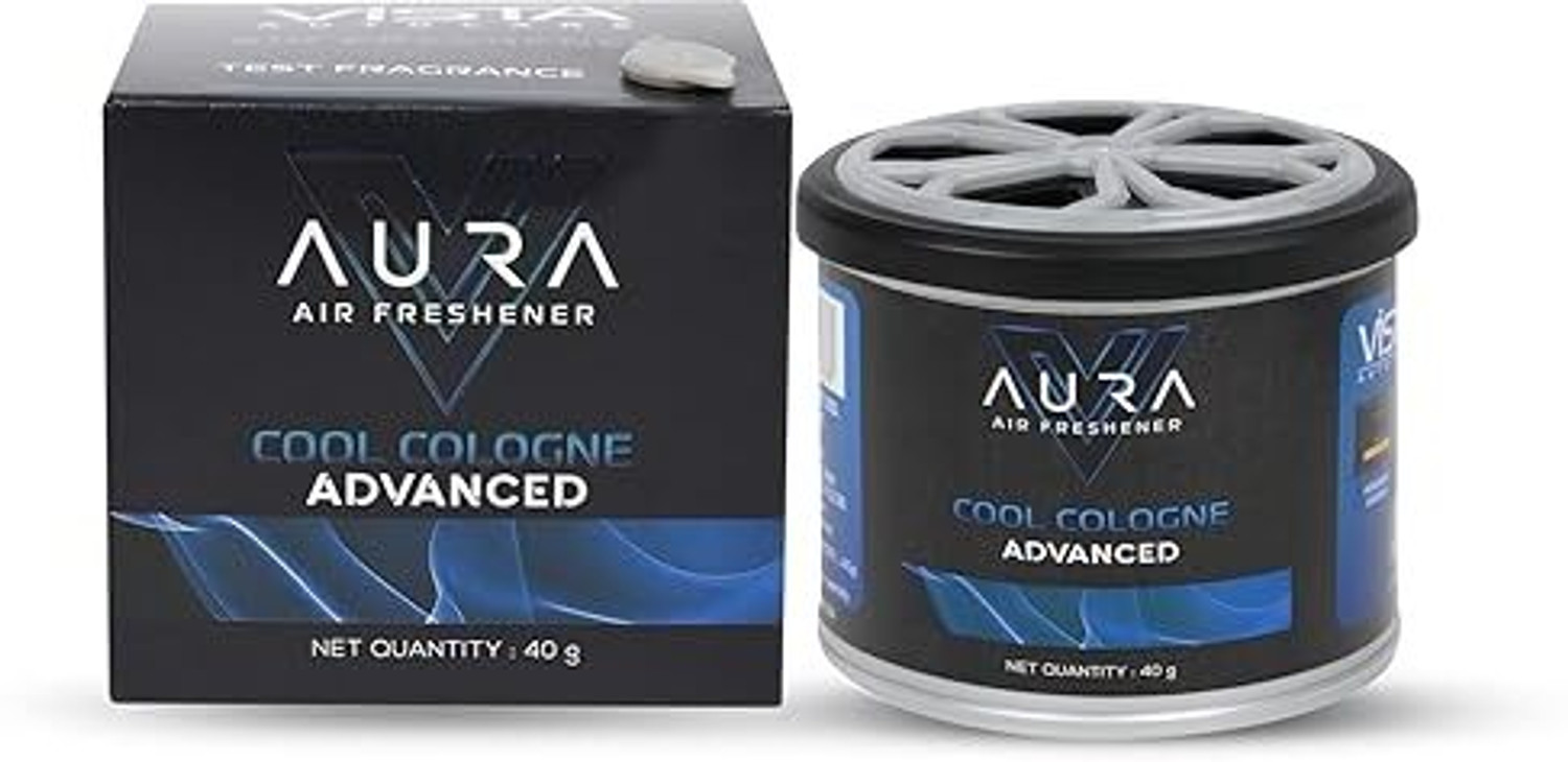Image of VISTA AUTO Cool Cologne aroma Car Freshener Diffuser Aura Natural Fiber Car Freshener - Cool Cologne 40 g