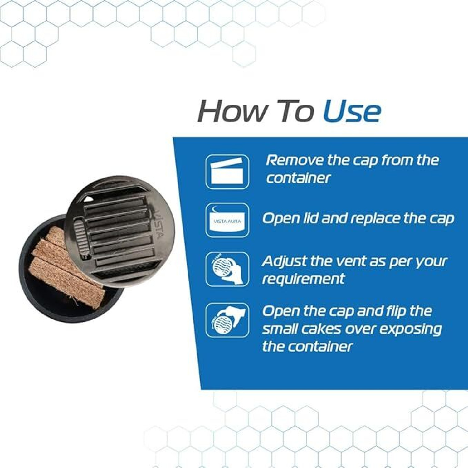 Image of VISTA AUTO Cool Cologne aroma Car Freshener Diffuser Aura Natural Fiber Car Freshener - Cool Cologne 40 g