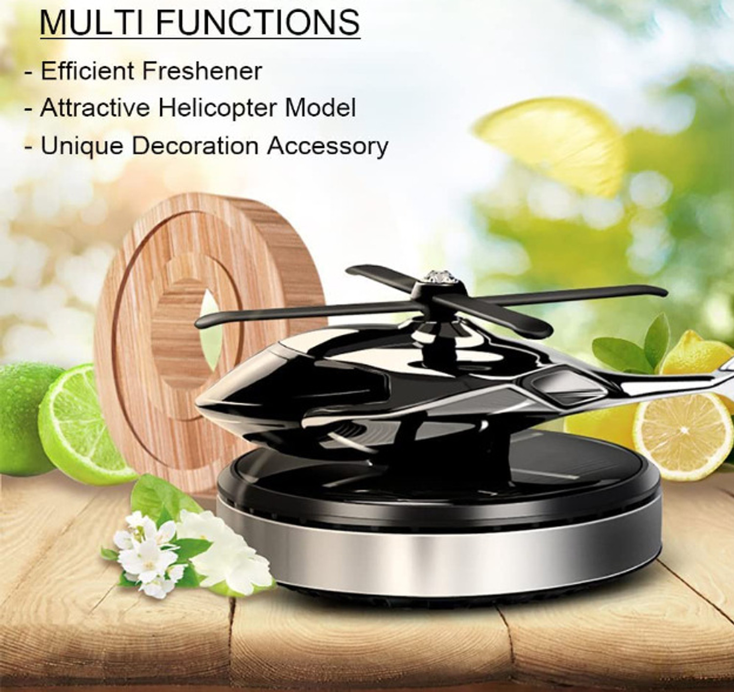 Image of Iris Grape Helicopter Decoration Rotating Car Dashboard Solar Car Air Freshener Car Freshener Diffuser Helicopter Rotating Decoration Rotating Rotating Perfume Aromatherapy Essential Oil Solar Car Air Freshener