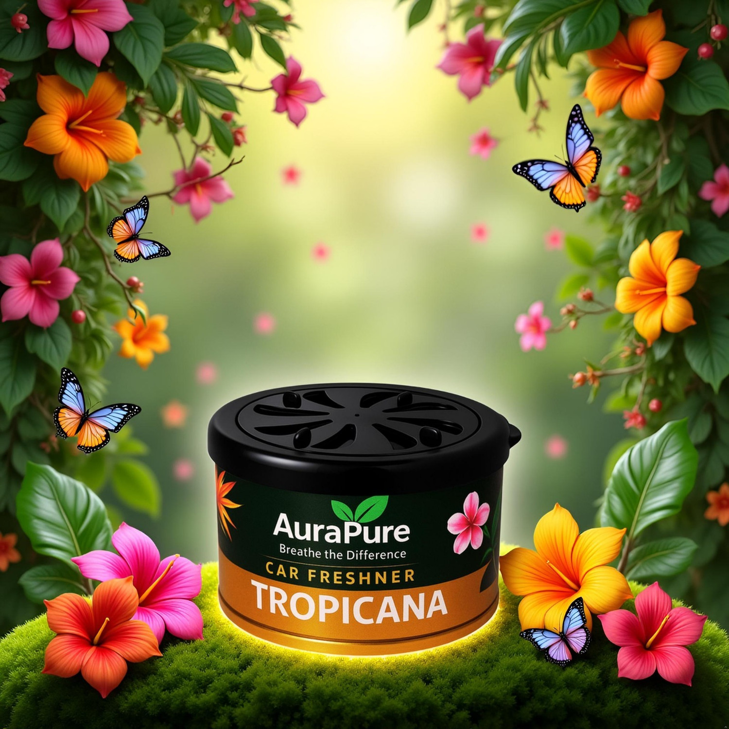 Image of AuraPure Tropicana Car Freshener Blocks Natural, Fresh and Long Lasting