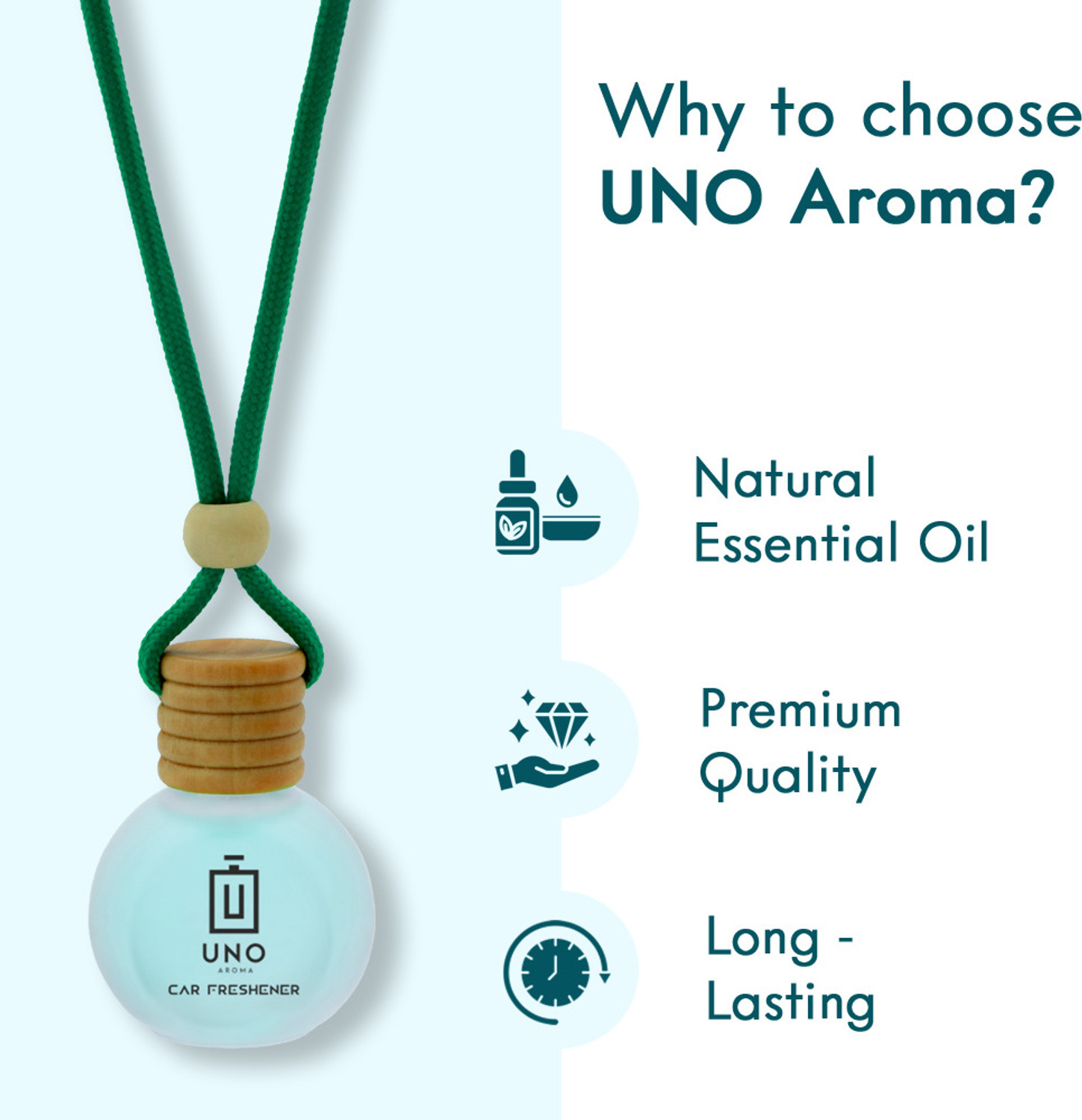 Image of UNO AROMA Mogra Car Freshener Diffuser UNO Mogra Car Freshener