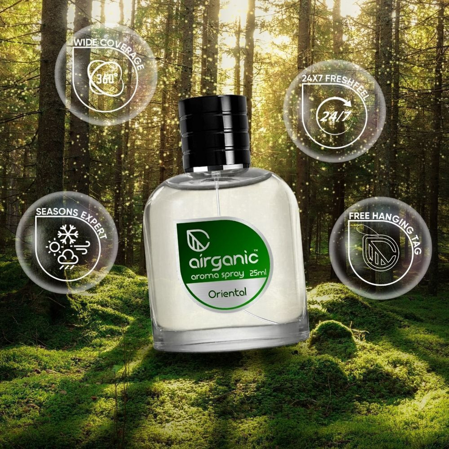 Image of Airganic Aroma Fine Spray Oriental Car Freshener Spray Aroma Fine Spray Oriental