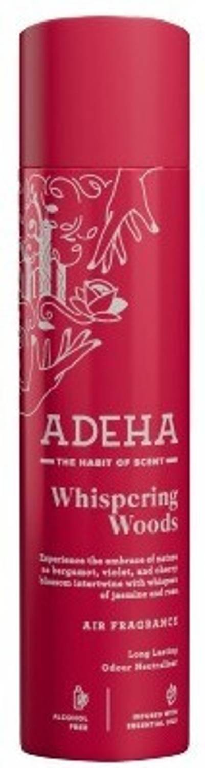 ADEHA Room Air Freshener, - Whispering Woods, Long-Lasting Fragrance, for Home & Office Car Freshener Spray Room Air Freshener Spray | Alcohol Free Room Freshener for Home & Office - Whispering Woods | Long-Lasting Fragrance