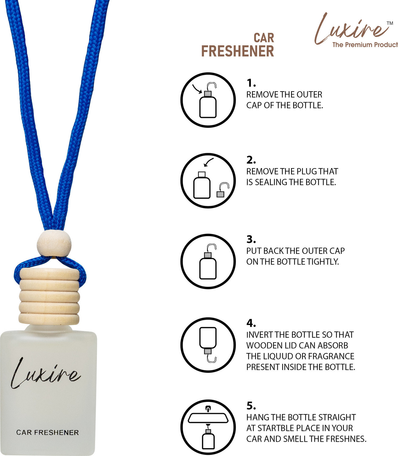 Image of LUXIRE MOGRA Car Freshener Diffuser CAR PARFUME 01