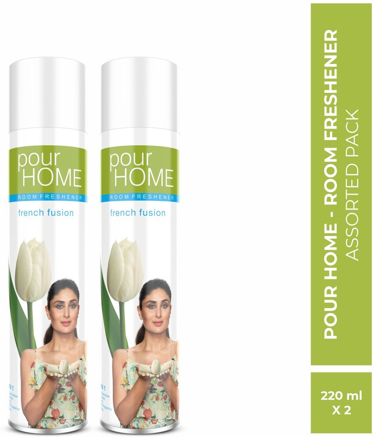 Image of POUR HOME Room Freshener French Fusion 270 Ml (Pack of 2) Spray | Room Freshener | Fusion