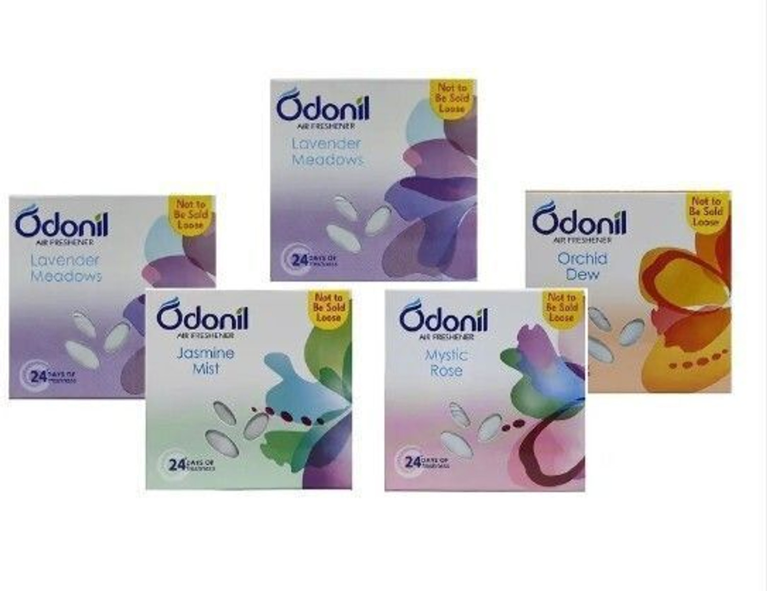 Image of Odonil LEVENDER, JESMINE, MYSTIC ROSE , ORCHID DEW, Mixed Fragrance Blocks mystic rose