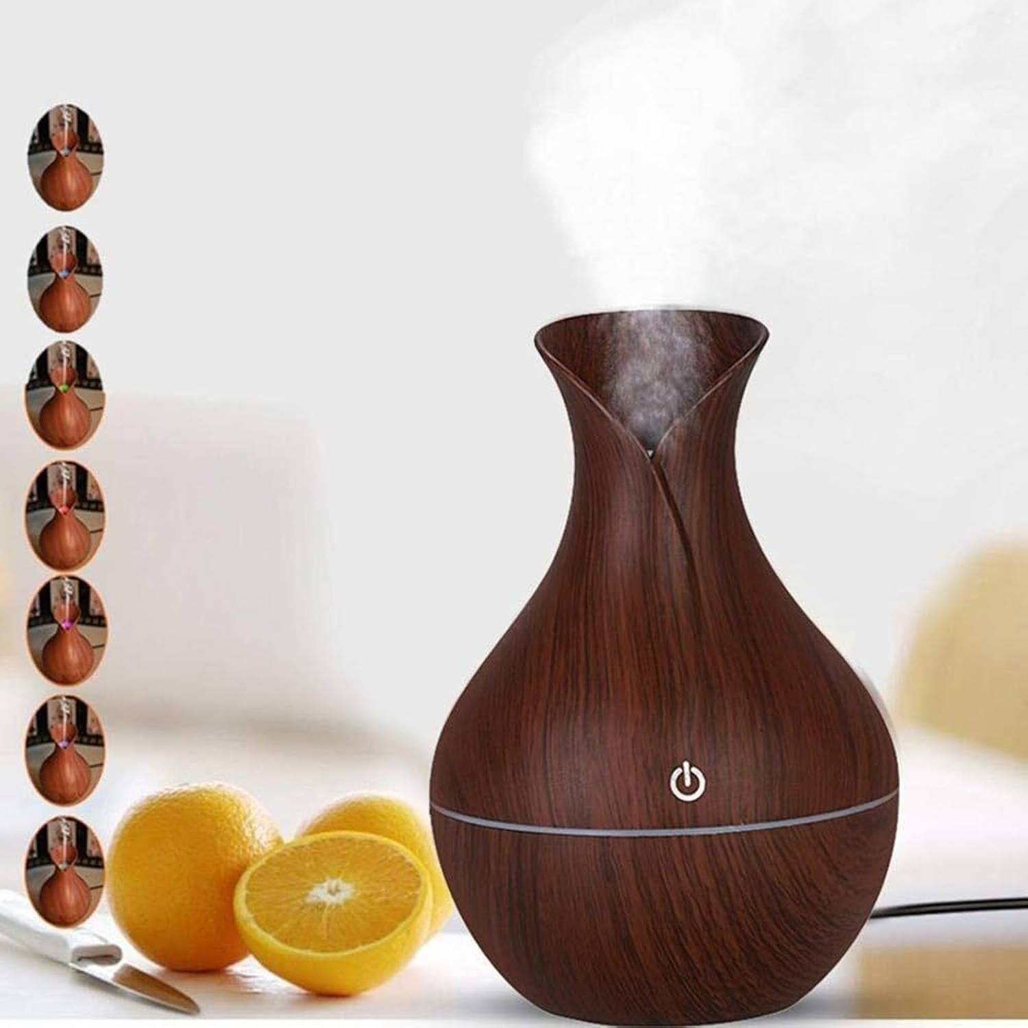 COEUS Room Air Purifier Humidifier With LED Night Light Air F