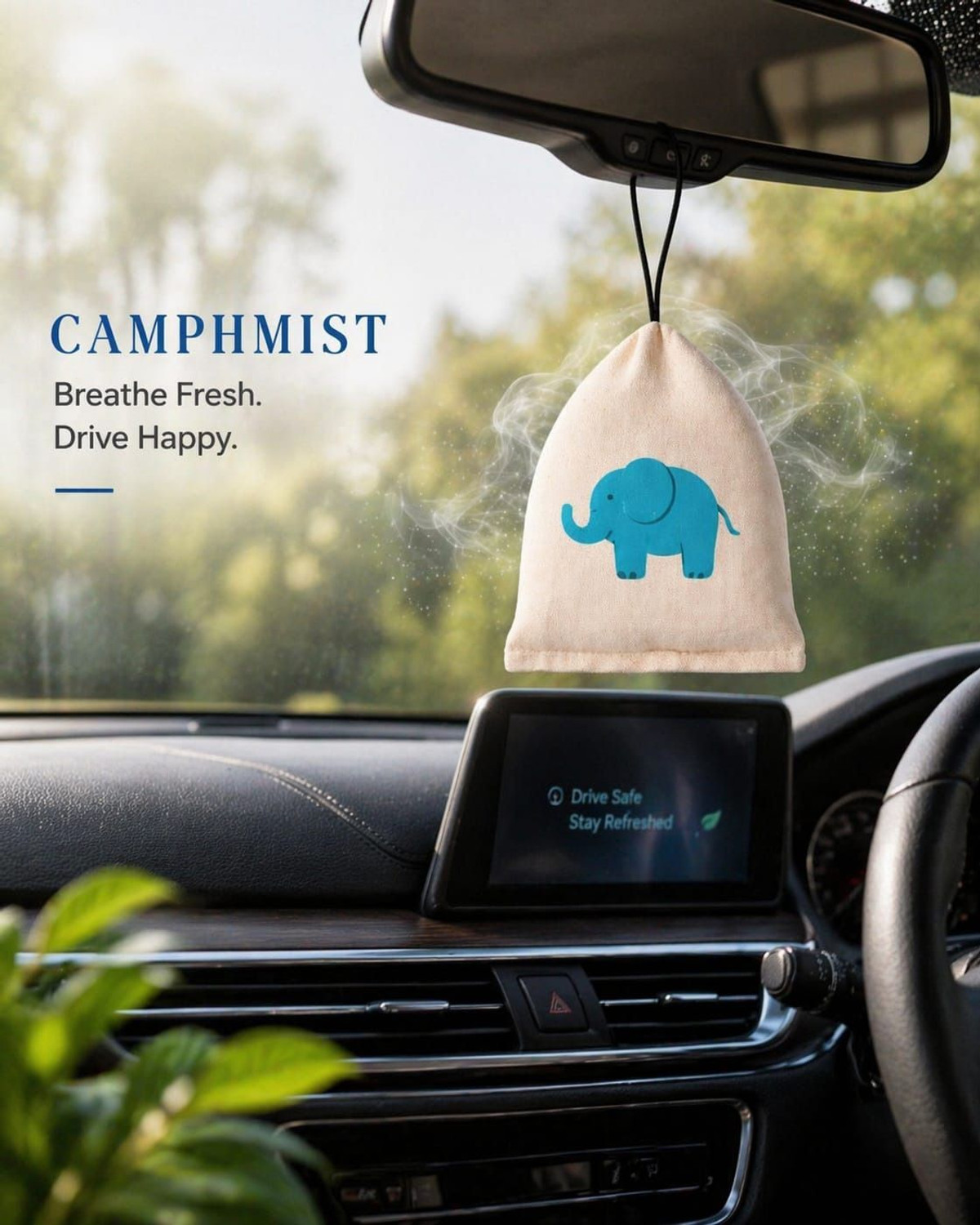 Image of CamphMist camphor Cone, Blocks car freshner