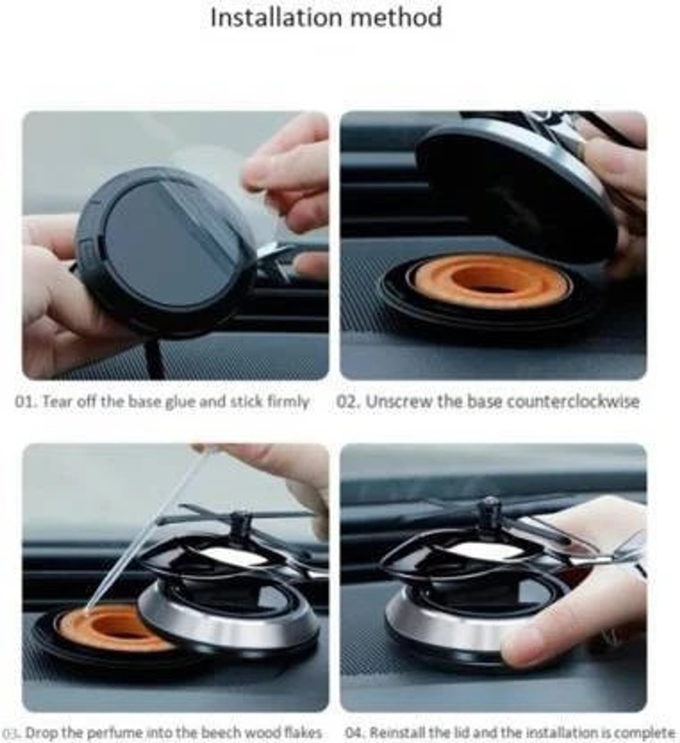 Image of AIRSKY Car Air Freshener Perfume Solar Power Car Dashboard Helicopter With Perfume Car Freshener Diffuser helicopter solar freshener