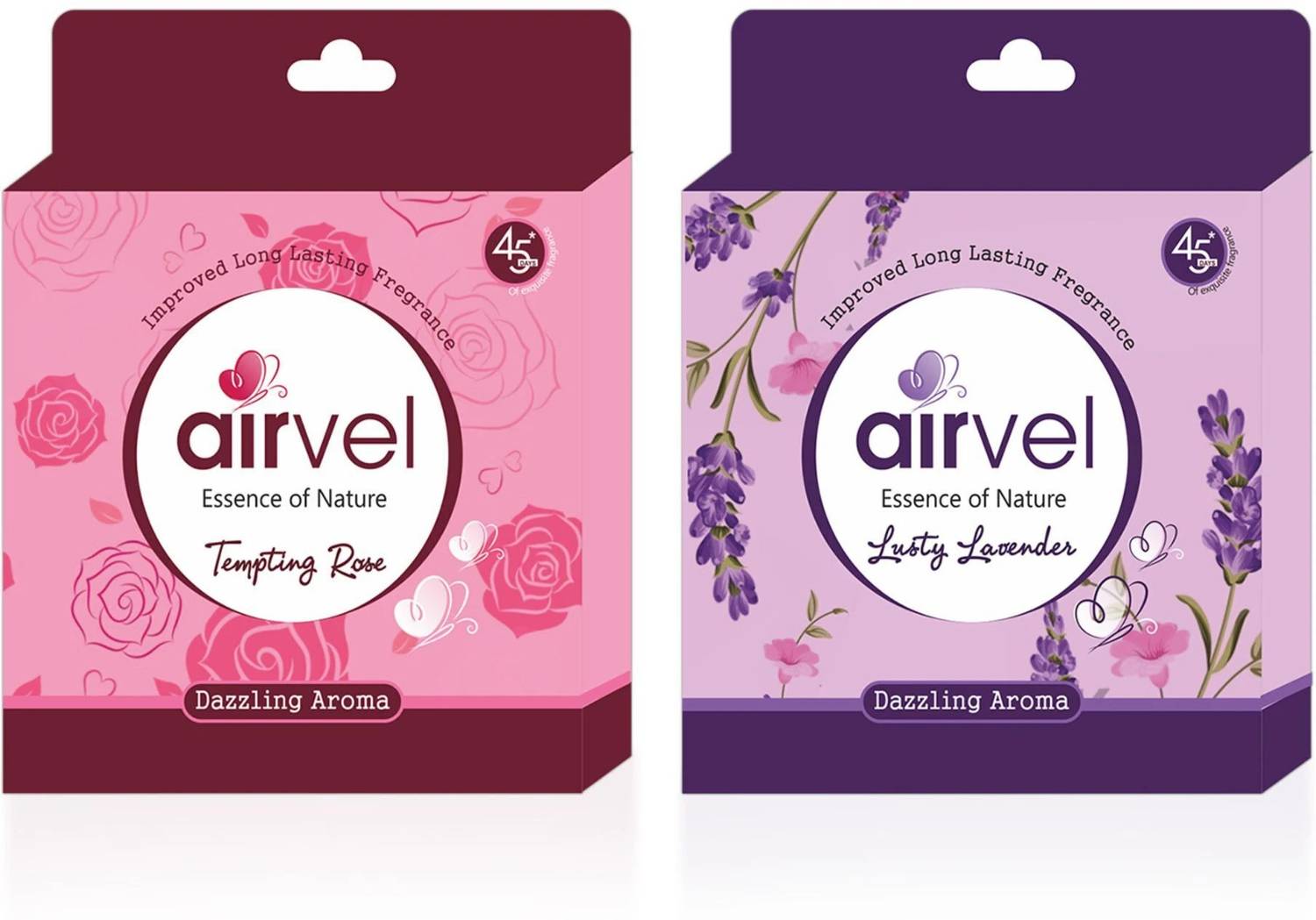Airvel Lavender, Rose Blocks Air Freshener Blocks Lavdner + Rose (2x75g)